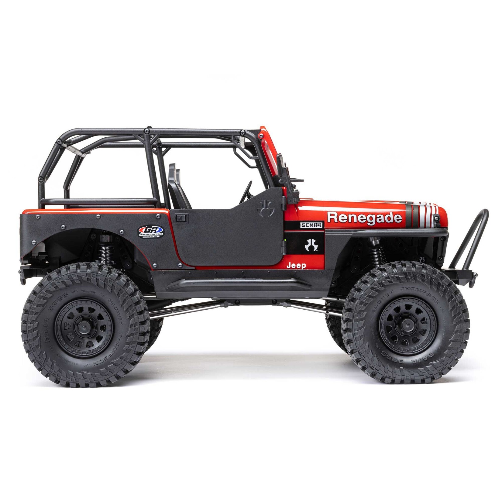 Axial AXI03008V2T1 1:10 SCX10 III Jeep CJ-7 4X4 RTR Brushed Rock Crawler Red