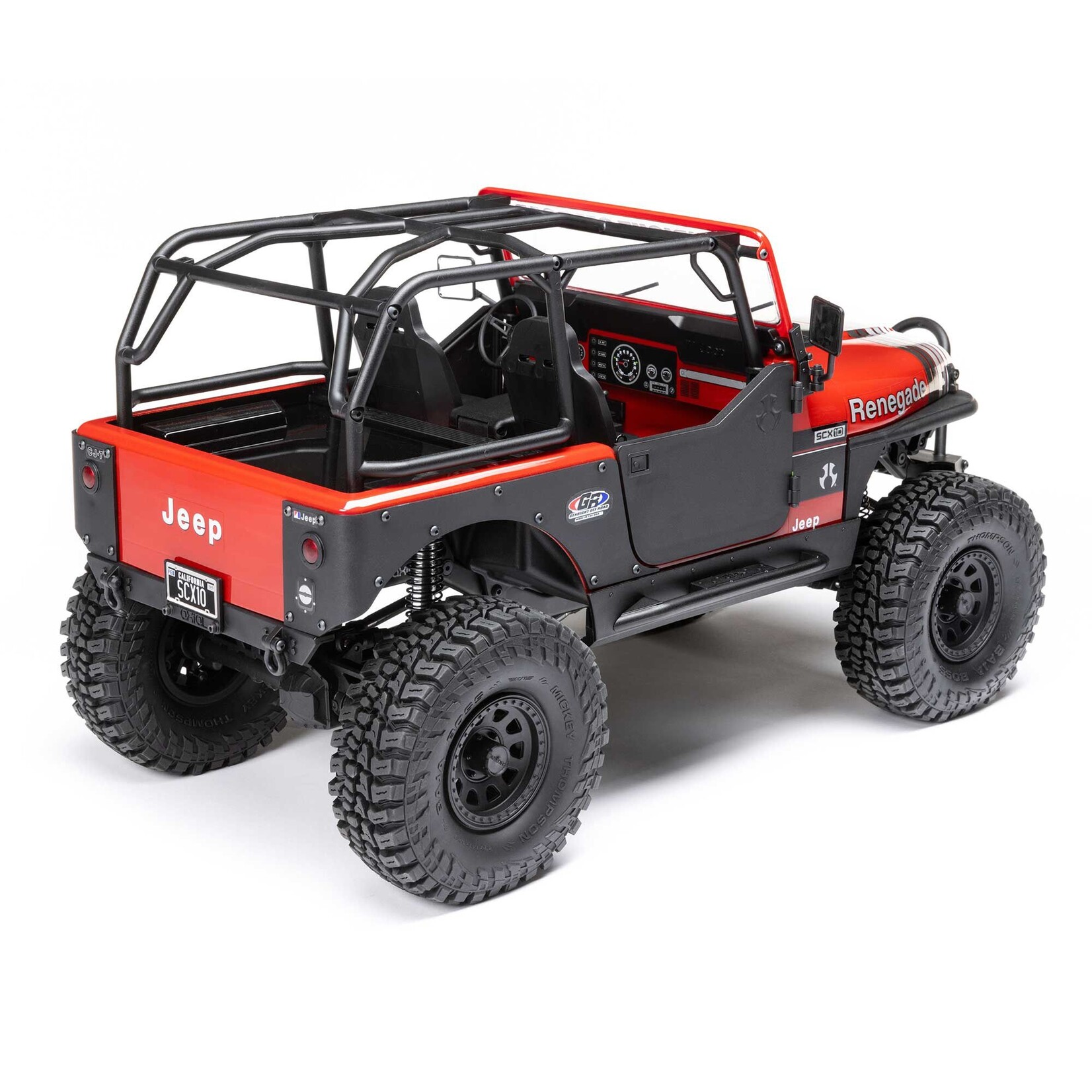 Axial AXI03008V2T1 1:10 SCX10 III Jeep CJ-7 4X4 RTR Brushed Rock Crawler Red