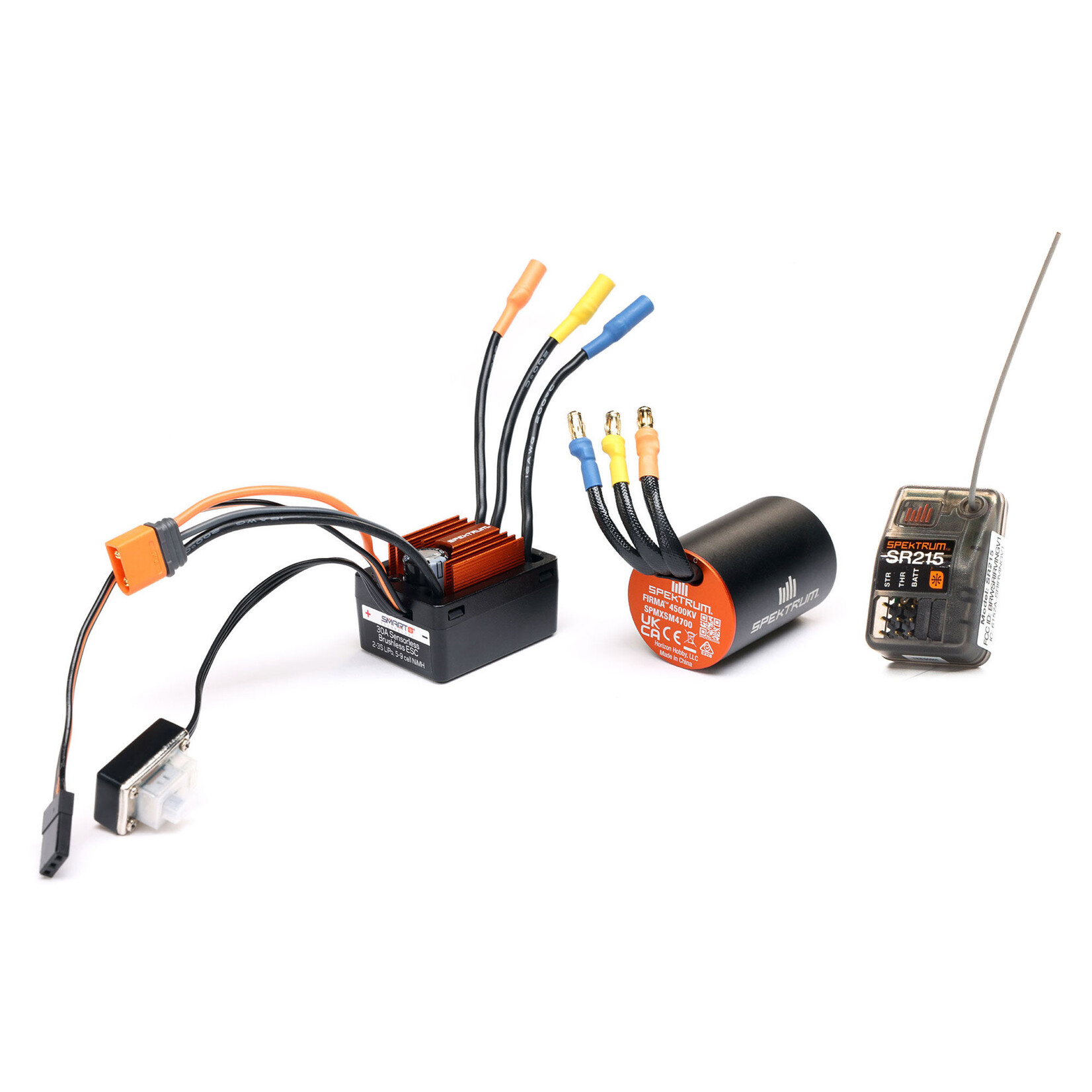 Spektrum SPMXSEMC25 Smart BL ESC/Motor/RX Combo: 1/12 Losi Nascar