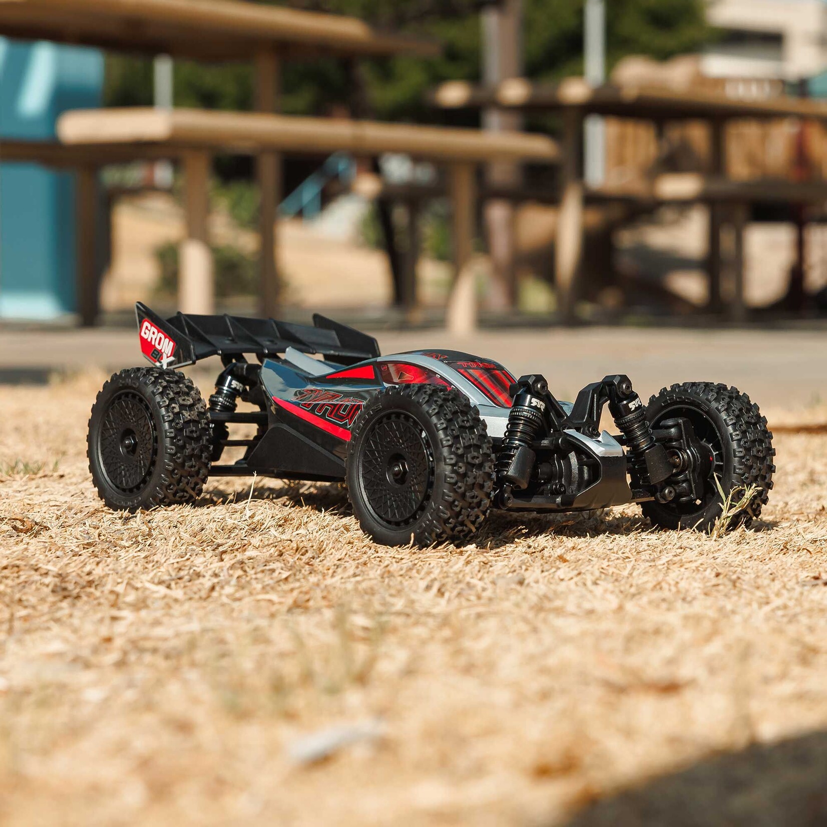 Arrma ARA2306T1 1:14 TYPHON GROM 223S DSC 4X4 RTR Brushless Buggy Silver