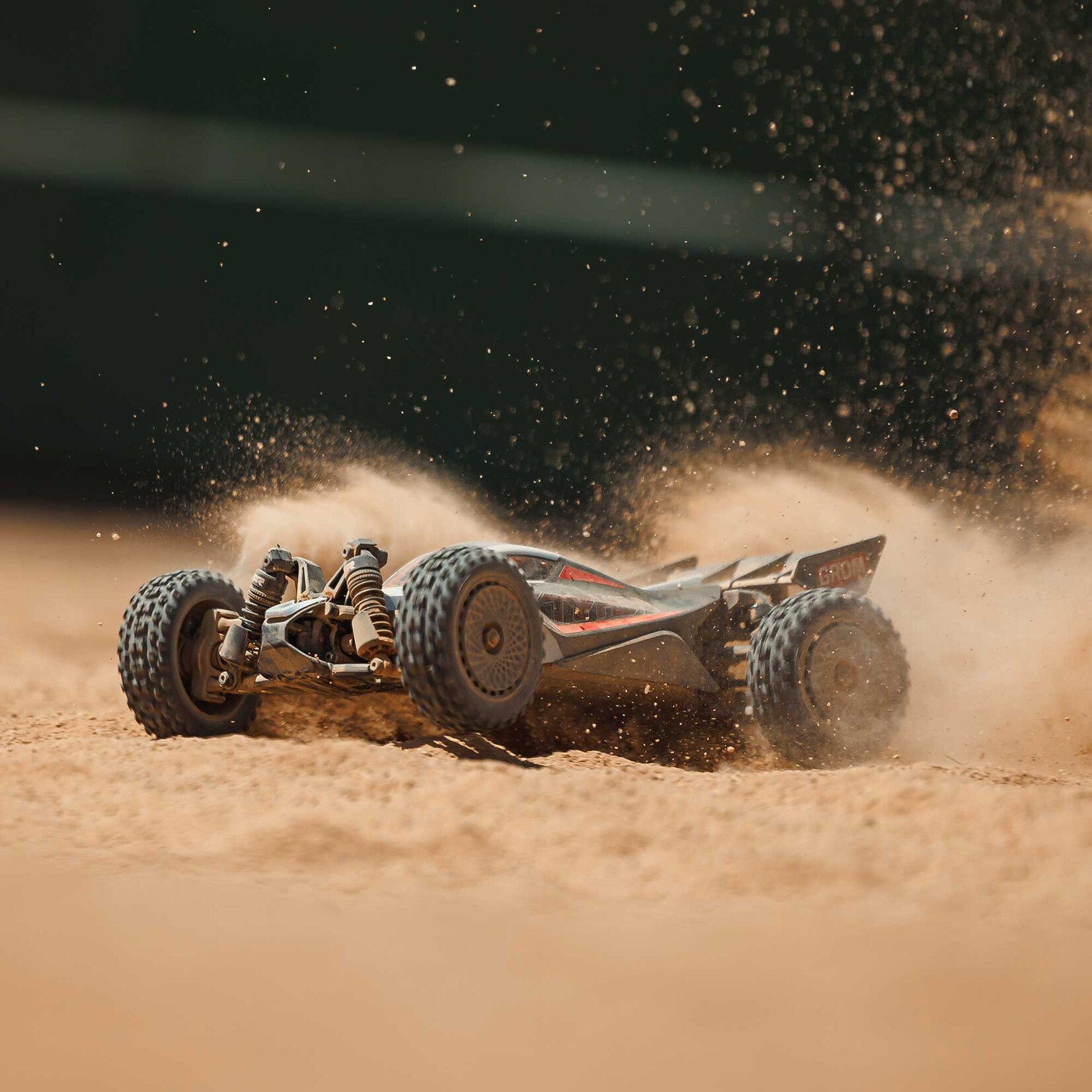 Arrma ARA2306T1 1:14 TYPHON GROM 223S DSC 4X4 RTR Brushless Buggy Silver