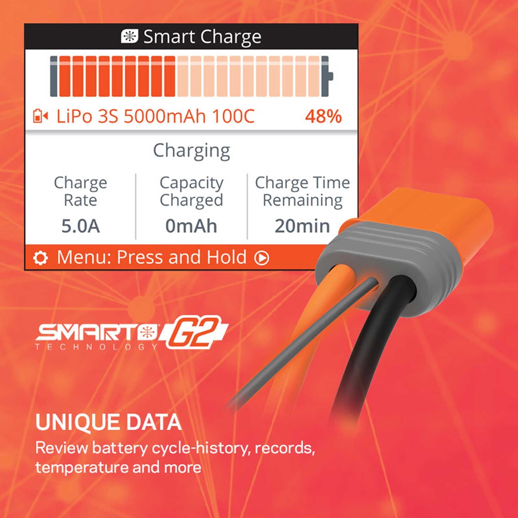 Spektrum SPMXPSA400 Smart Powerstage Air Bundle: G2 2200mAh 3S LiPo IC3 & S155 Charger