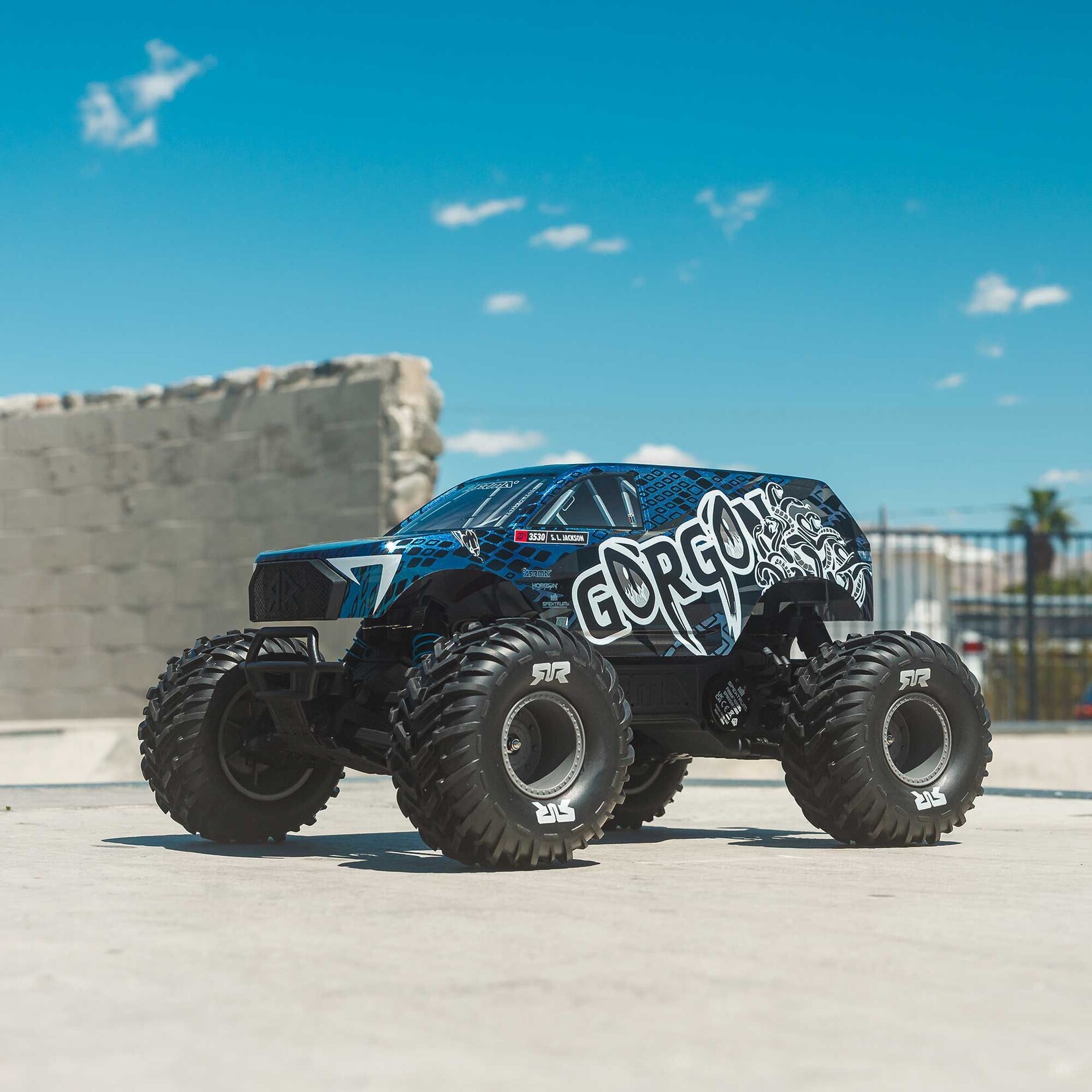Arrma ARA3530T1 1:10 Gorgon 223S 2WD RTR Brushless Monster Truck Blue/Black