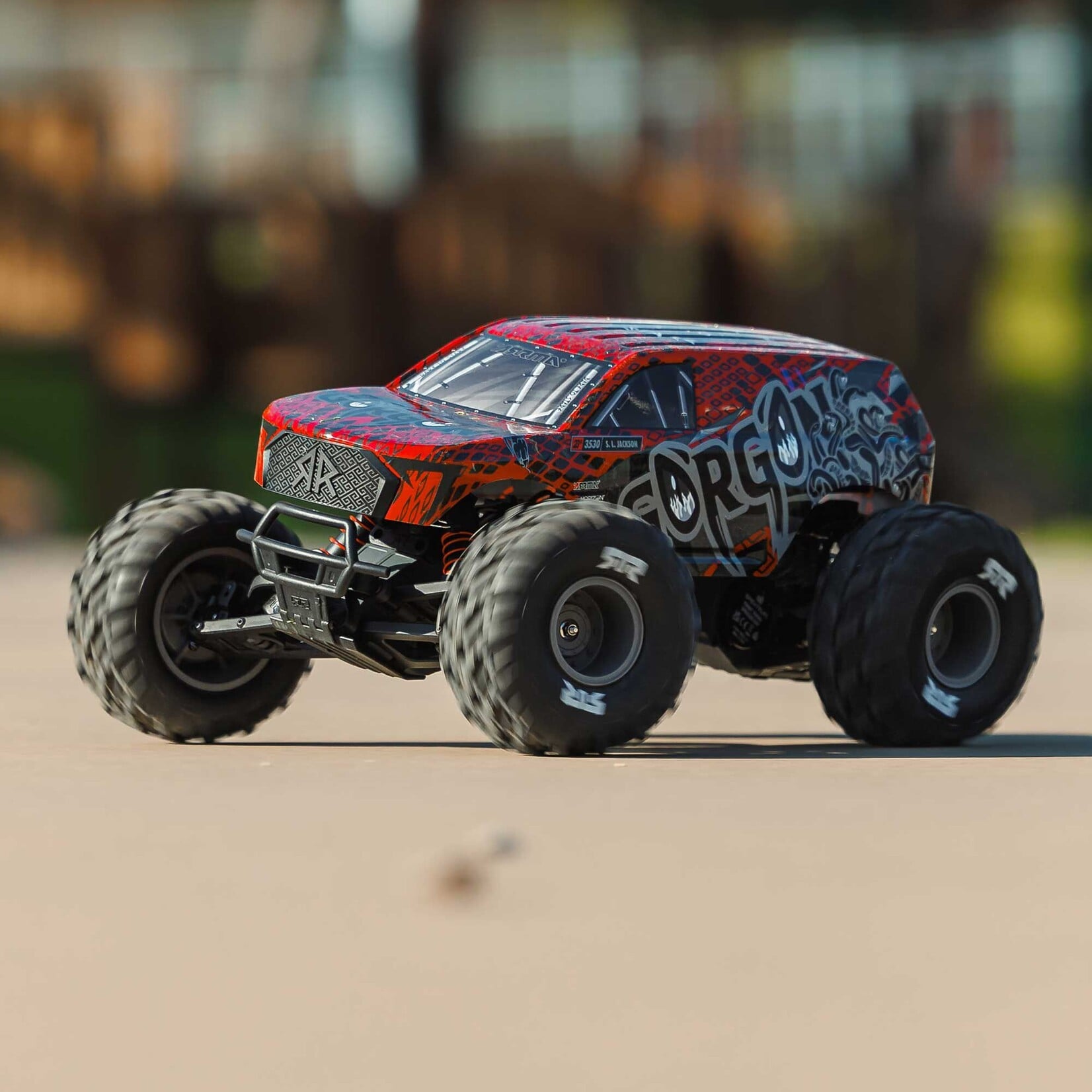 Arrma ARA3530T2 1:10 Gorgon 223S 2WD RTR Brushless Monster Truck Red/Black