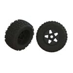 Arrma ARA550064 dBoots Backflip Tire Set Black Pair