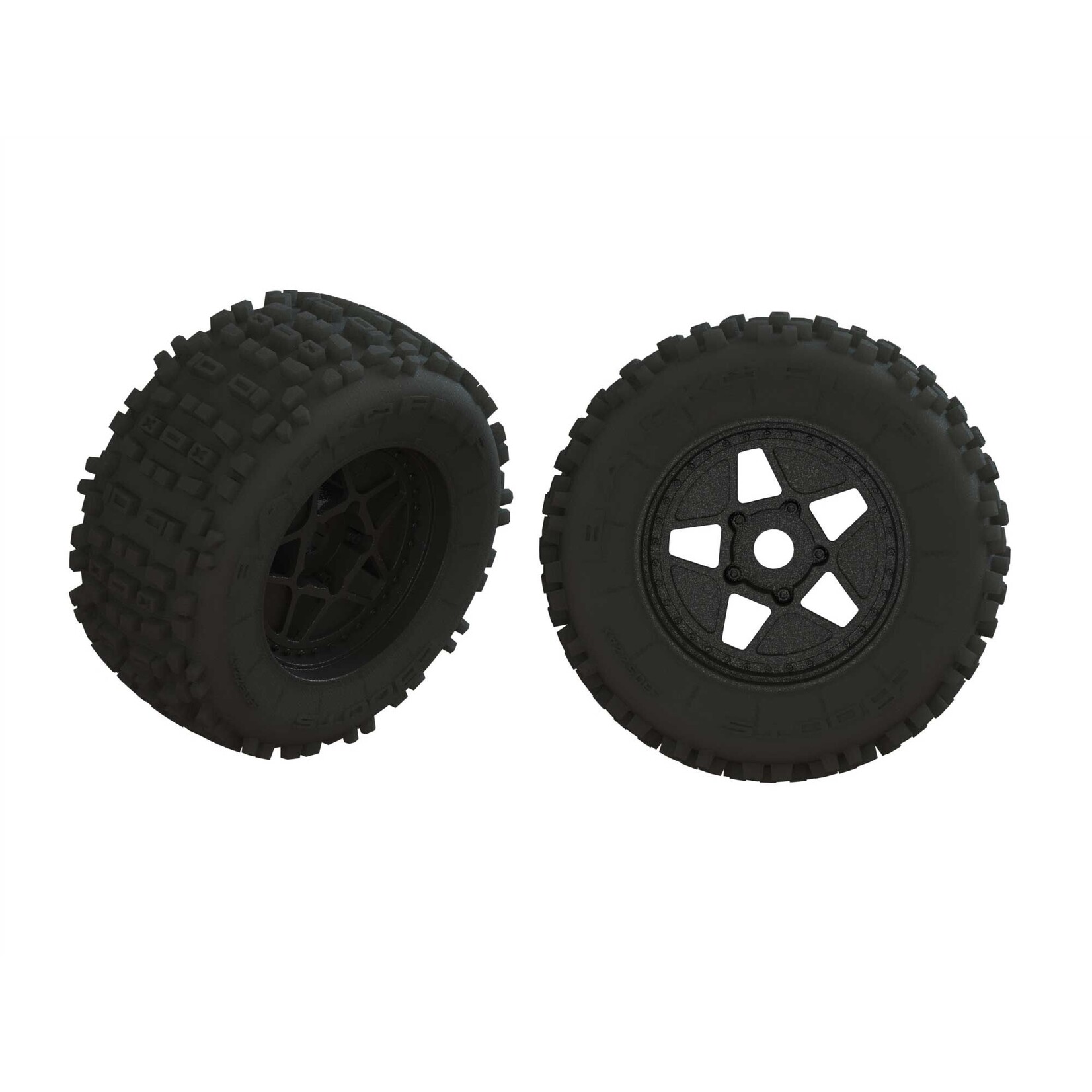 Arrma ARA550064 dBoots Backflip Tire Set Black Pair