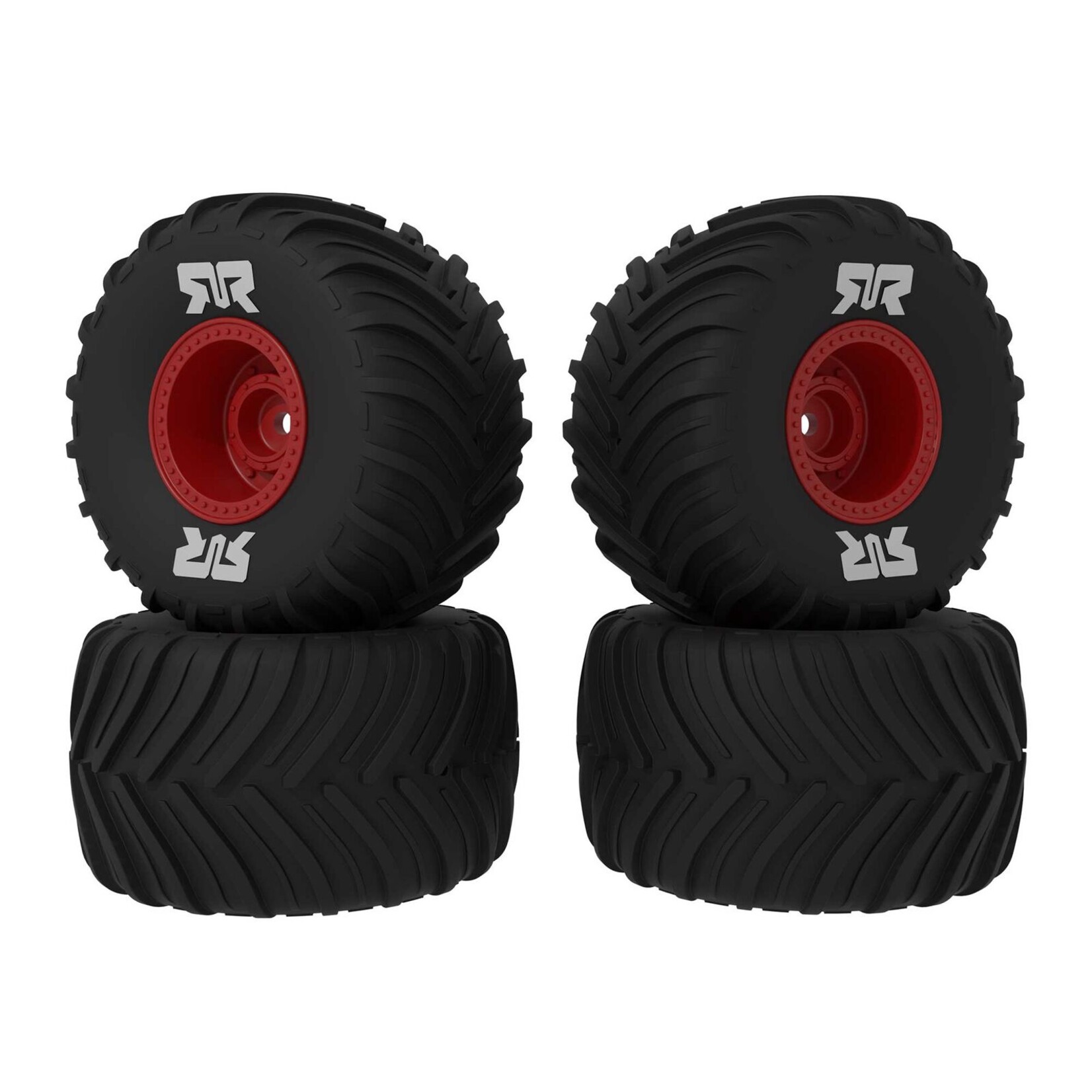 Arrma ARA-2585 dBoots Chevron MT Tire Set Red (2 Pairs): GROM