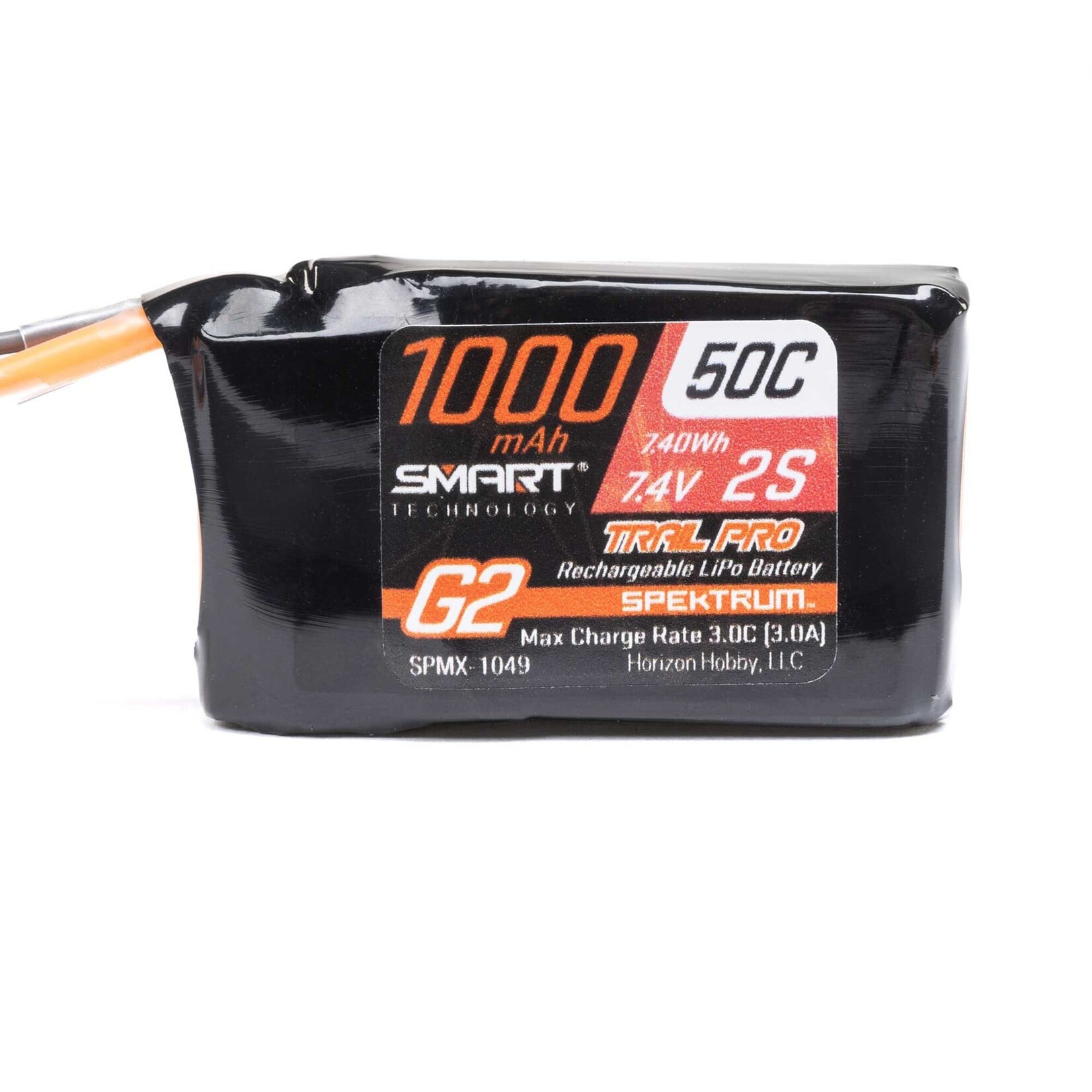 Spektrum SPMX -1049 7.4V 1000mAh 2S 50C Smart G2 Trail Pro LiPo IC2