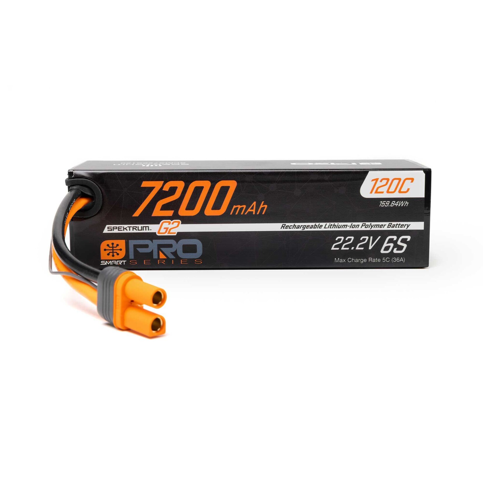 Spektrum SPMX726S120 22.2V 7200mAh 6S 120C Smart Pro G2 LiPo IC5