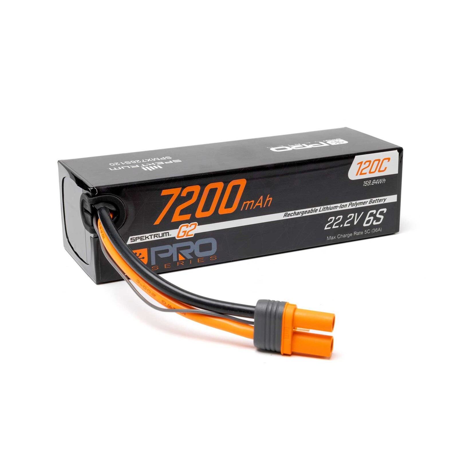 Spektrum SPMX726S120 22.2V 7200mAh 6S 120C Smart Pro G2 LiPo IC5