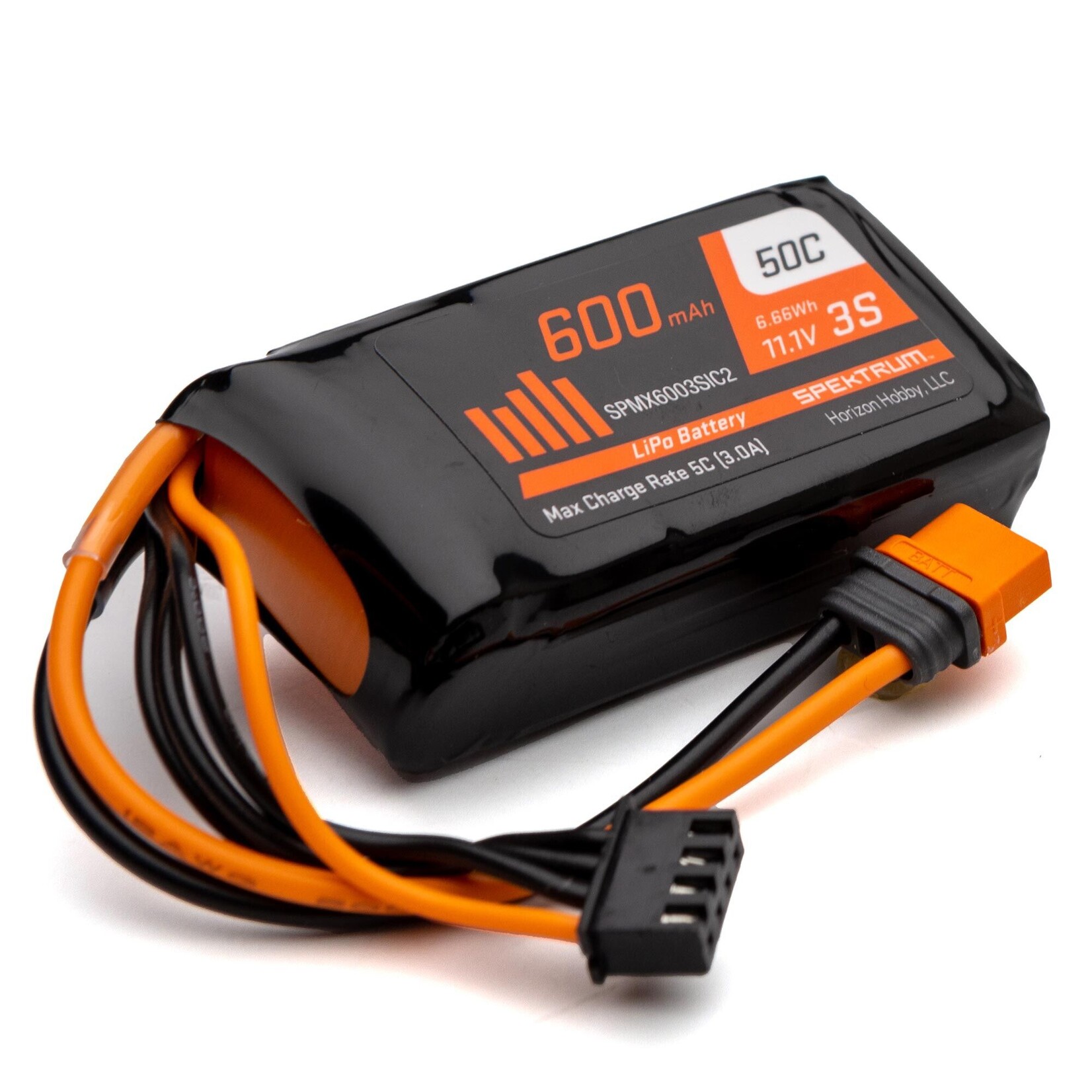 Spektrum SPMX6003SIC2 11.1V 600mAh 3S 50C LiPo IC2