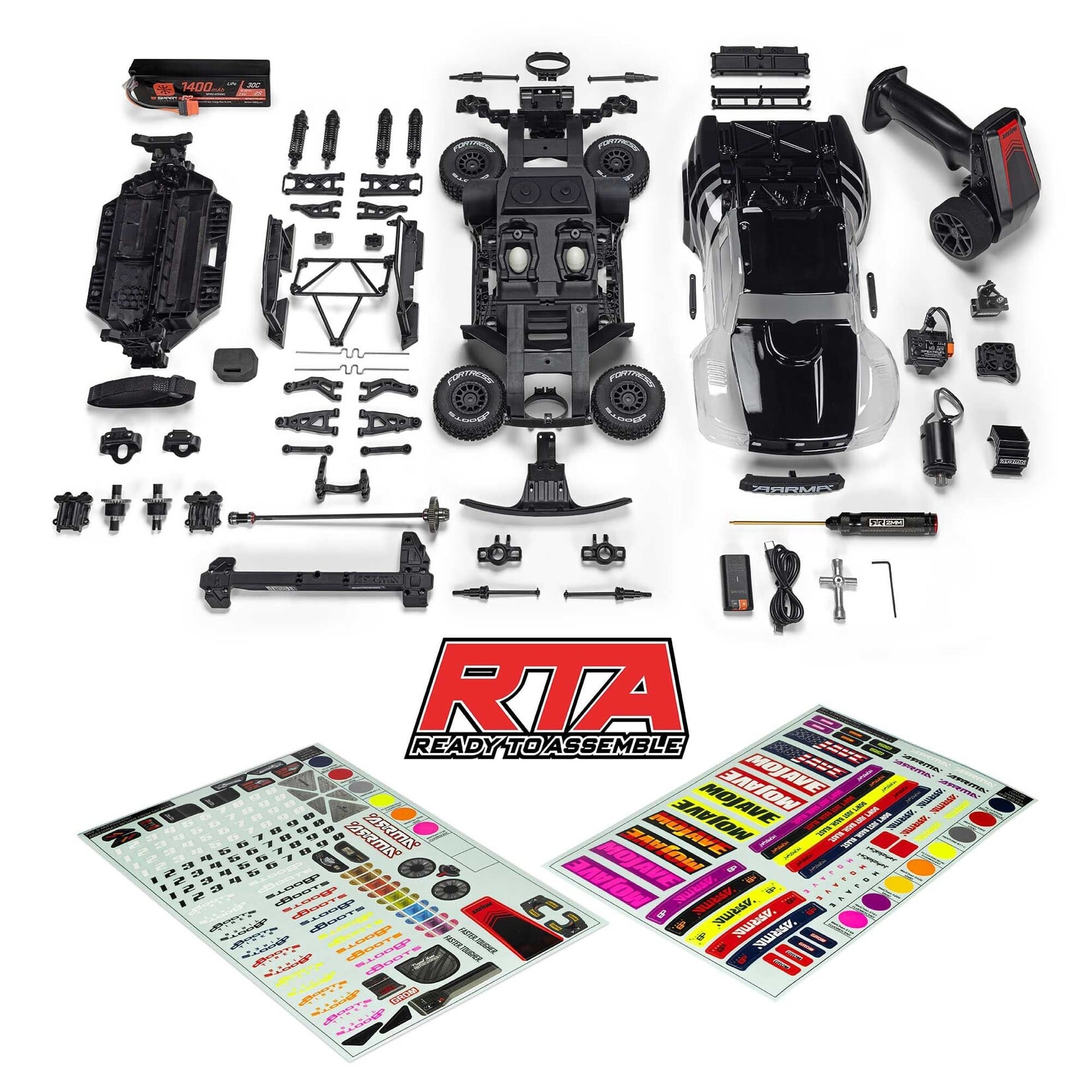Arrma ARA2104KT1 1:16 Mojave GROM 4x4 RTA Kit Brushed Desert Truck
