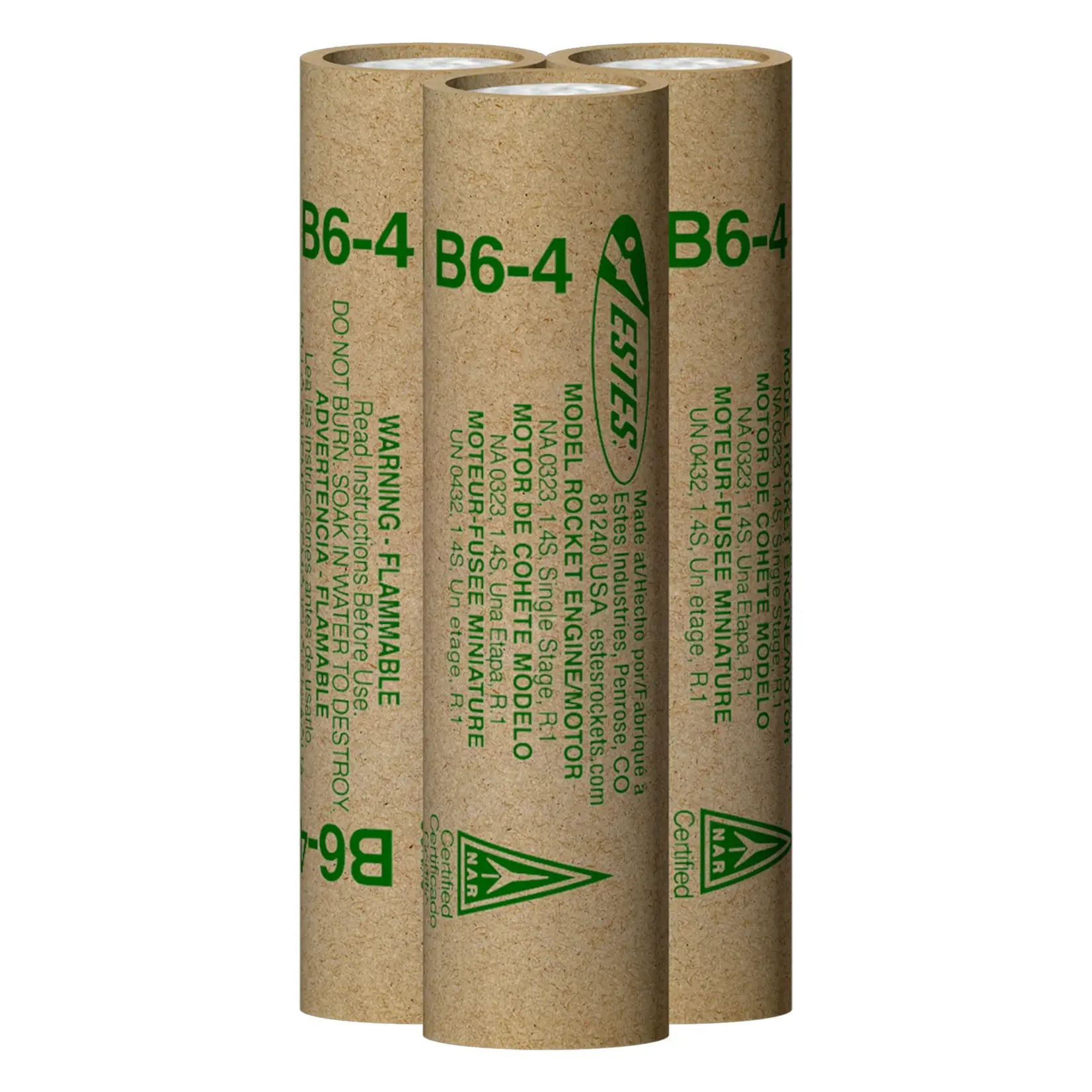 Estes B6-4 Standard Model Rocket Engine (3) -10021