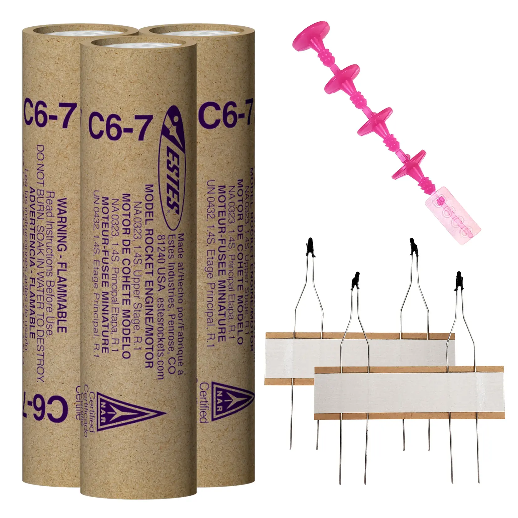 Estes C6-7 Standard Model Rocket Engine (3) - 10038