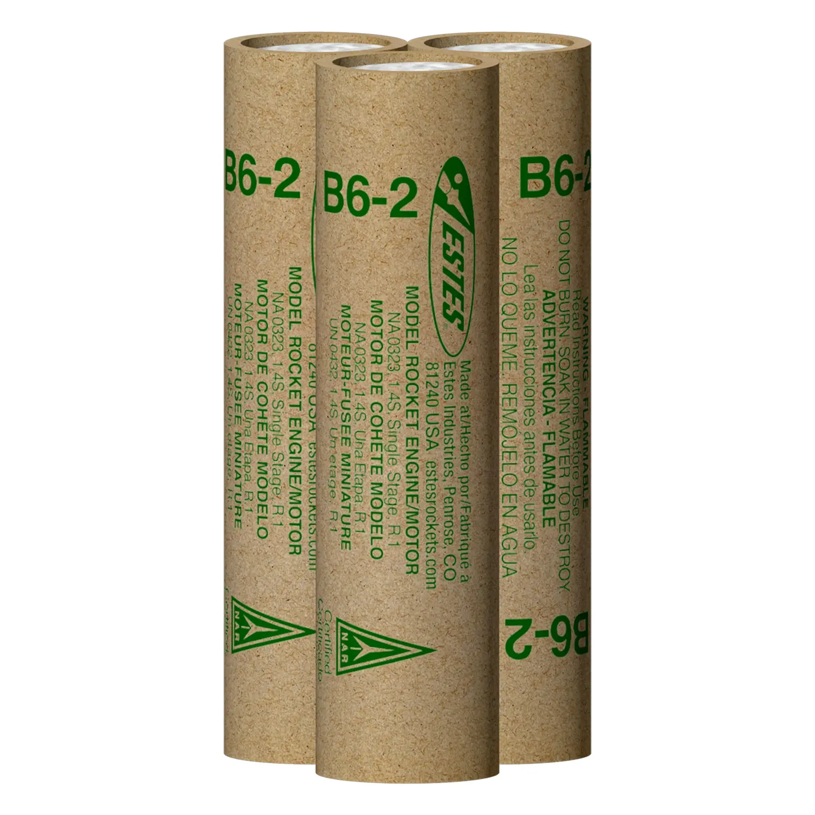 Estes B6-2 Standard Model Rocket Engine (3) - 10020