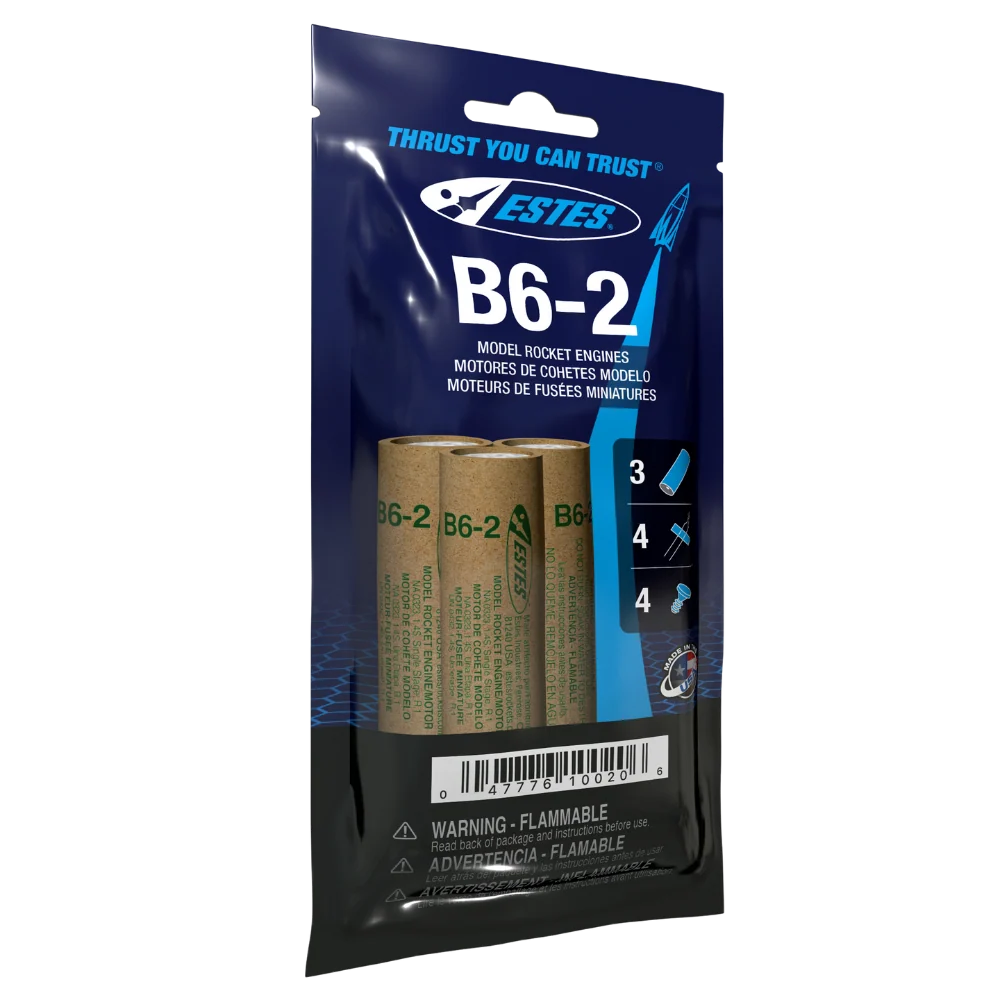B6-2 Standard Model Rocket Engine (3) - 10020