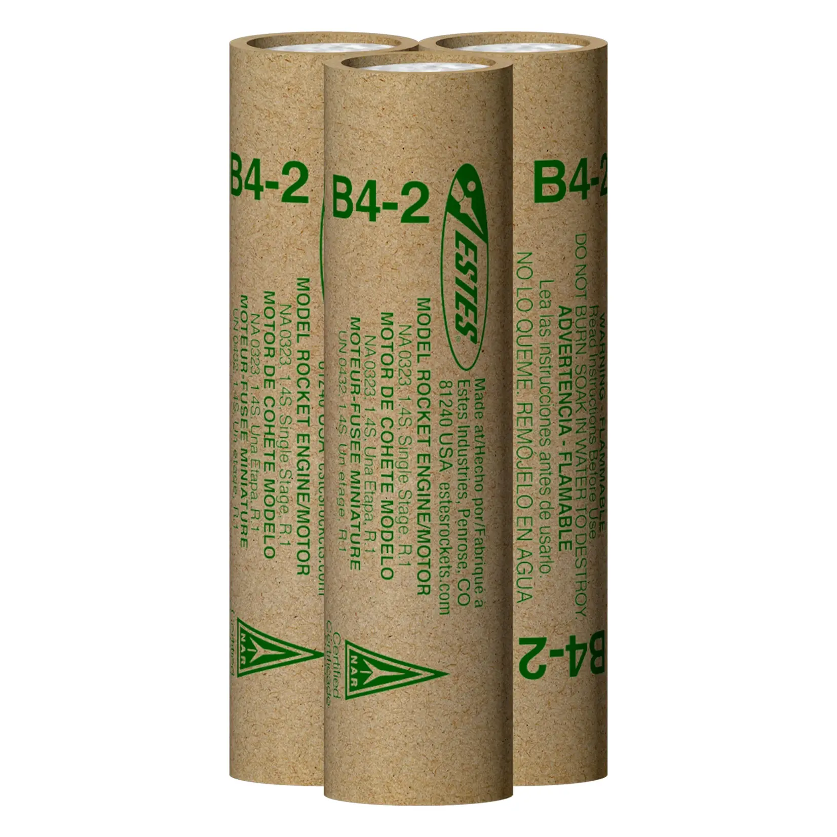 Estes B4-2 Standard Model Rocket Engine (3) - 10018