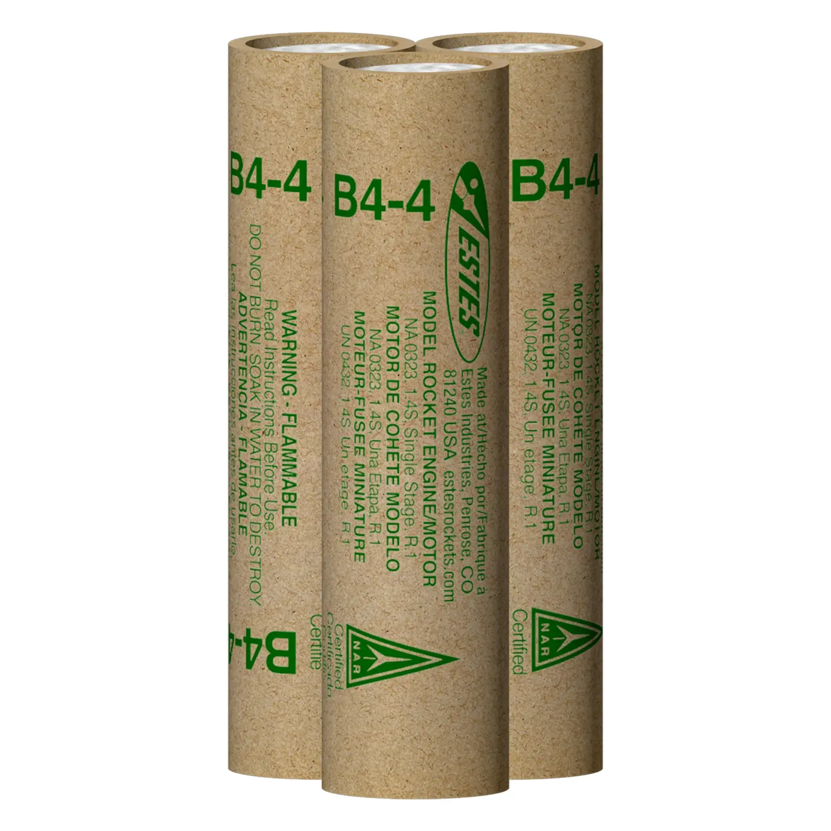 Estes B4-4 Standard Model Rocket Engine (3) - 10019