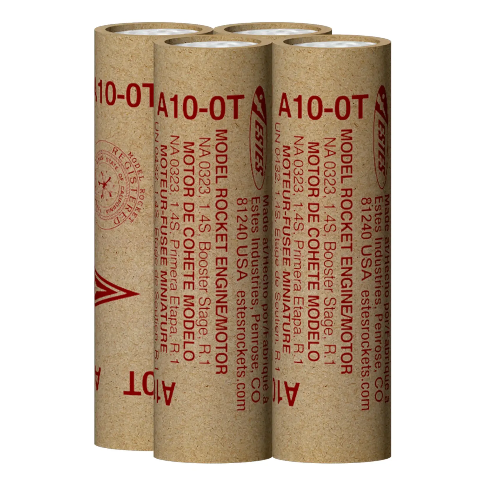 Estes A10-0T Mini Model Rocket Engine (4) - 10044
