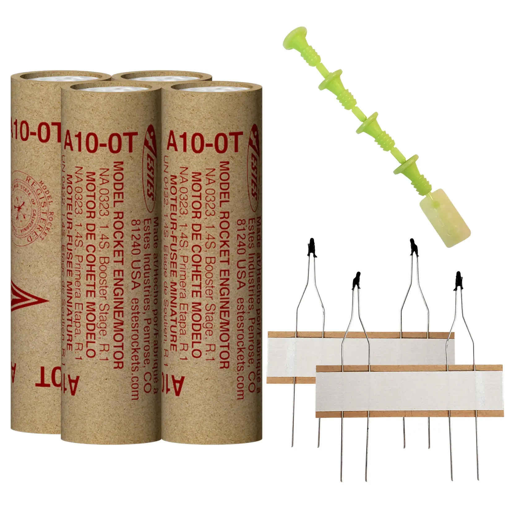 Estes A10-0T Mini Model Rocket Engine (4) - 10044