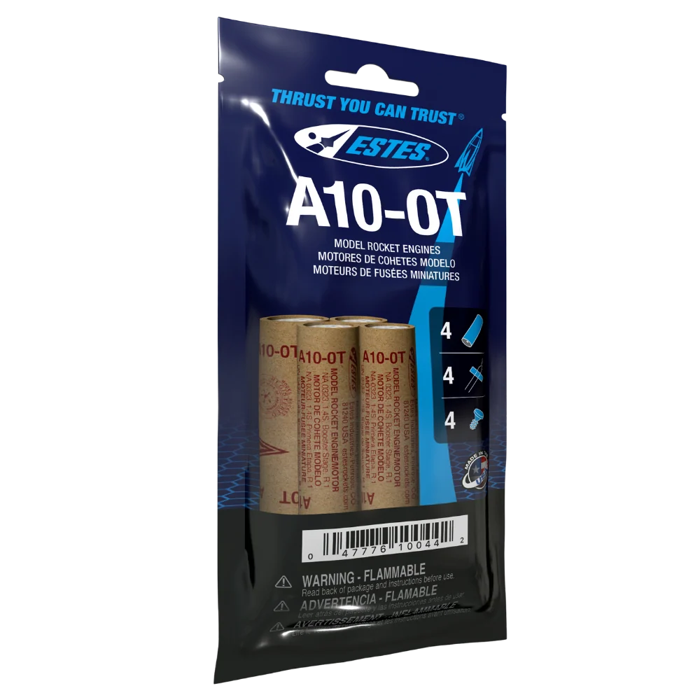 A10-0T Mini Model Rocket Engine (4) - 10044