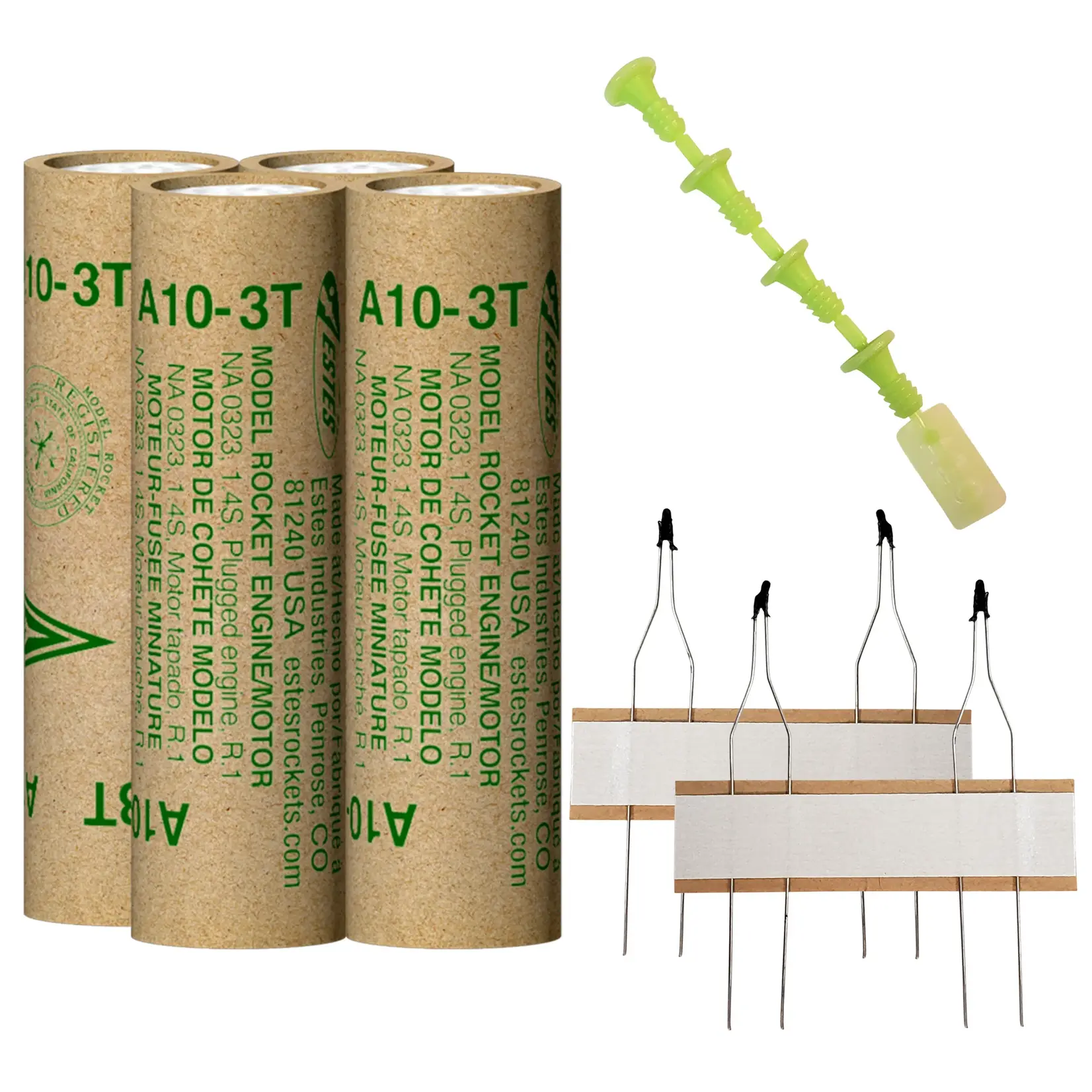 Estes A10-3T Mini Model Rocket Engine (4) - 10015