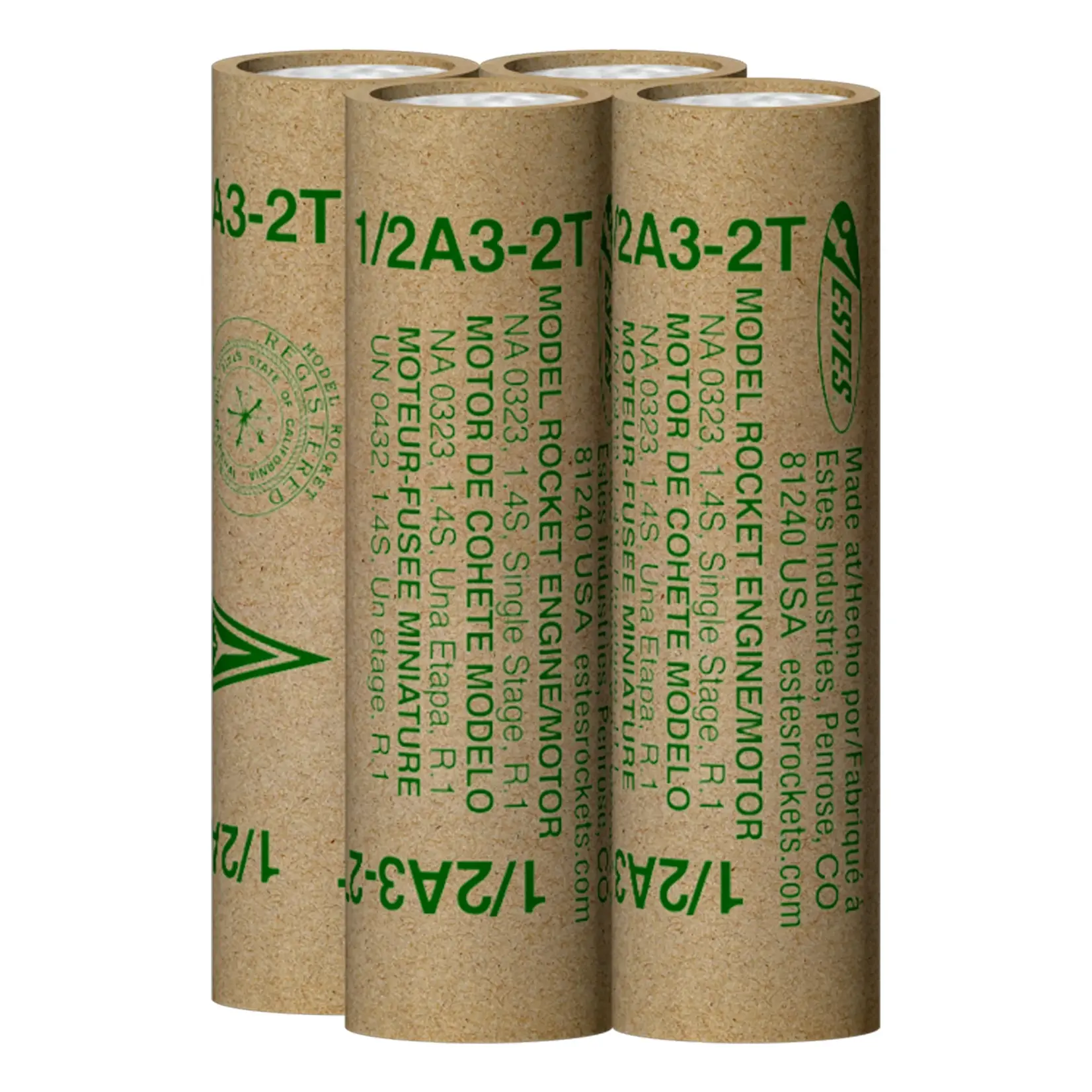 Estes 1/2A3-2T Mini Model Rocket Engine (4) - 10011
