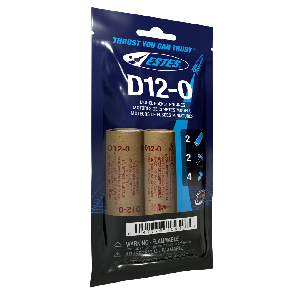 D12-0 Model Rocket Engine (2) - 10049