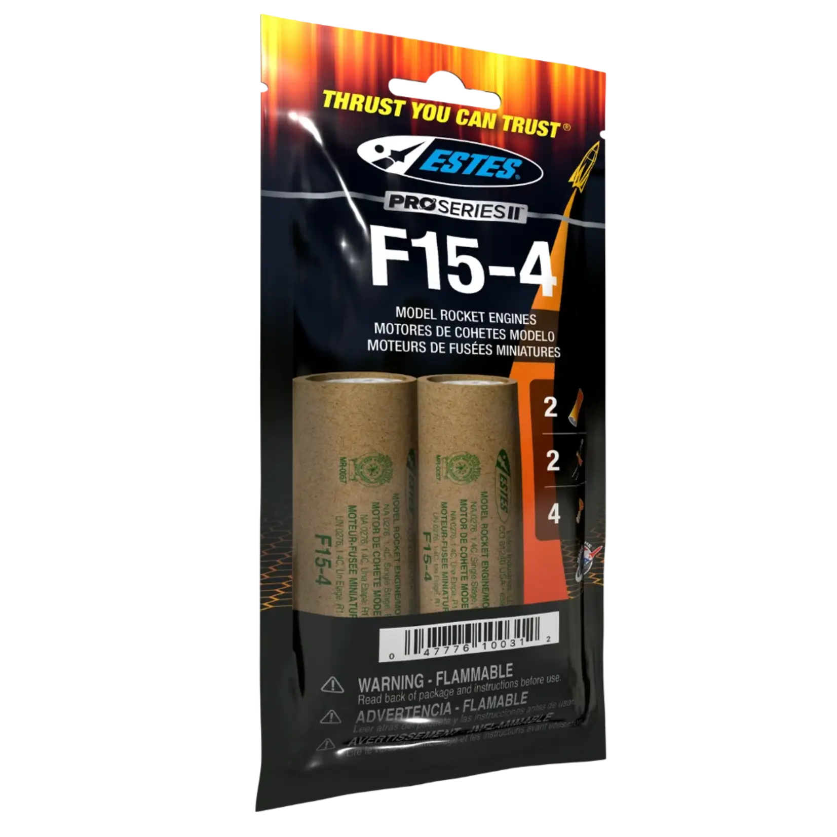 Estes F15-4 PSII Model Rocket Engine (2) -10031