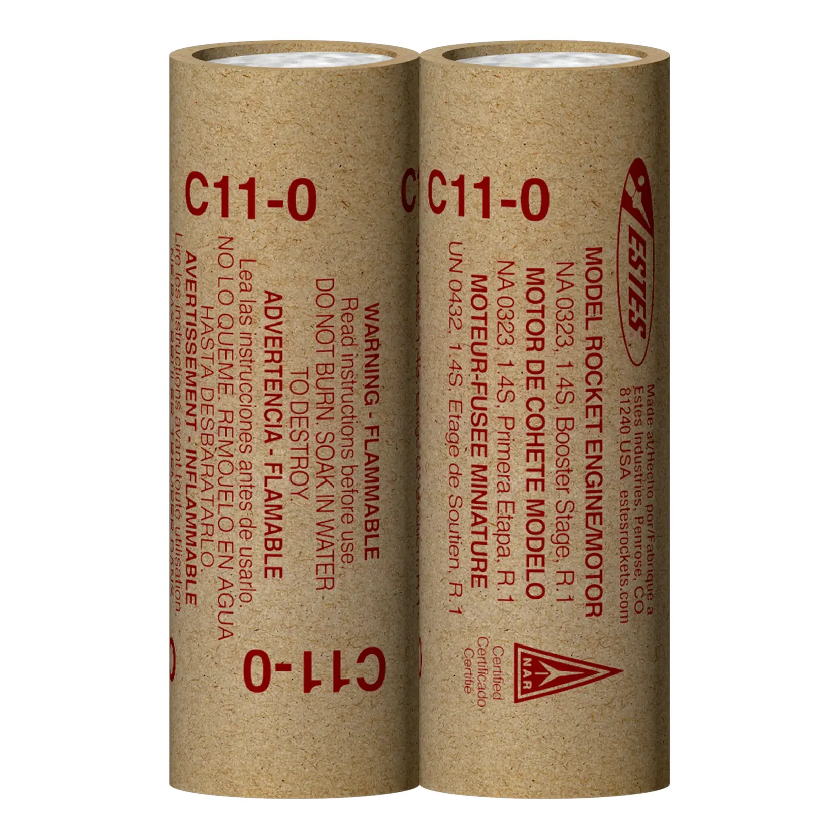 Estes C11-0 Standard Model Rocket Engine (2) - 10048