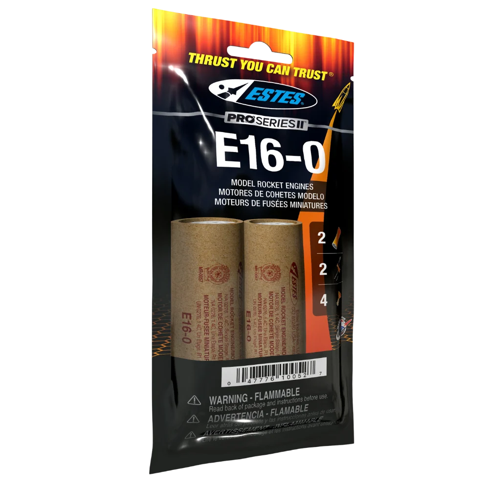 E16-0 PSII Model Rocket Engine (2) - 10052