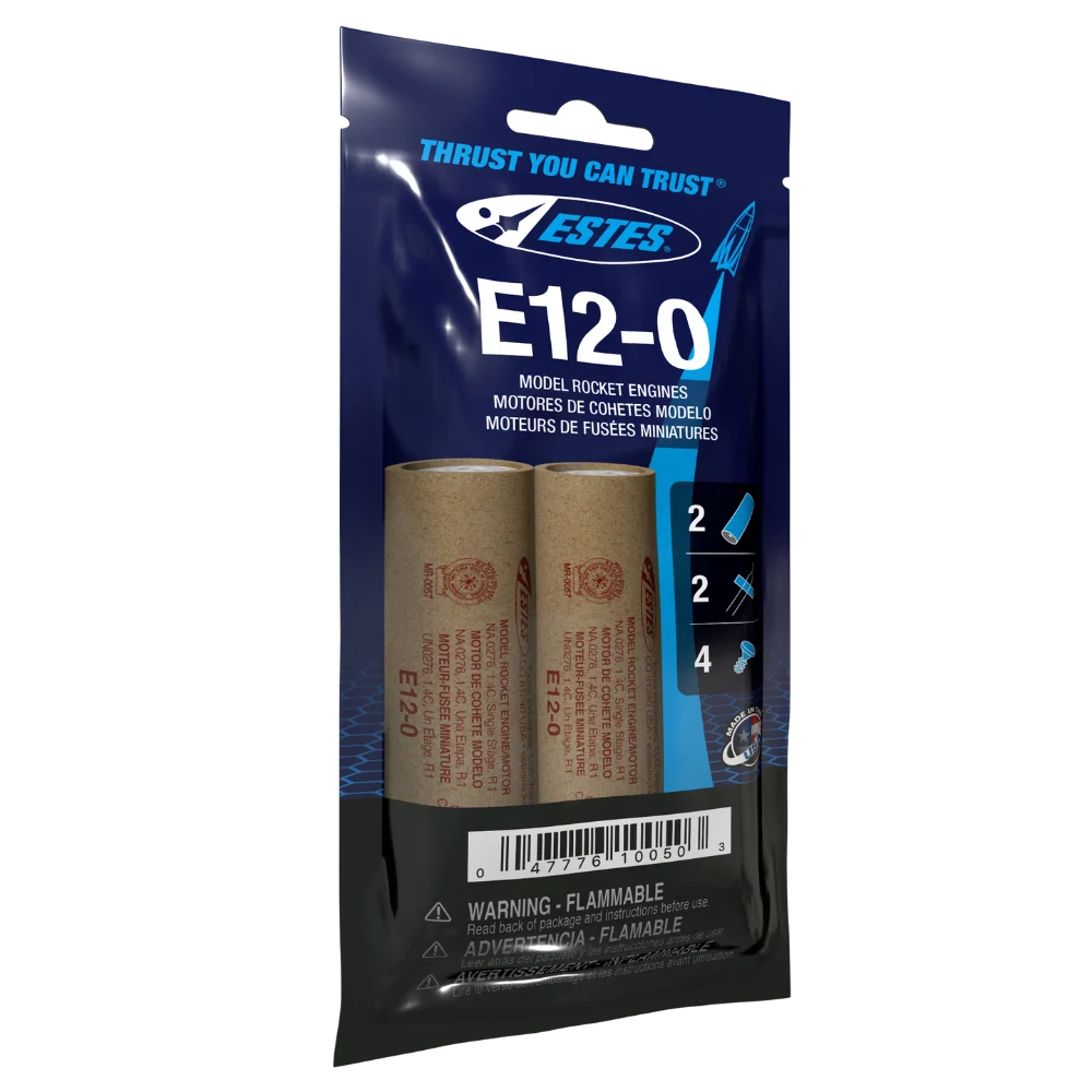 E12-0 Model Rocket Engine (2) - 10050