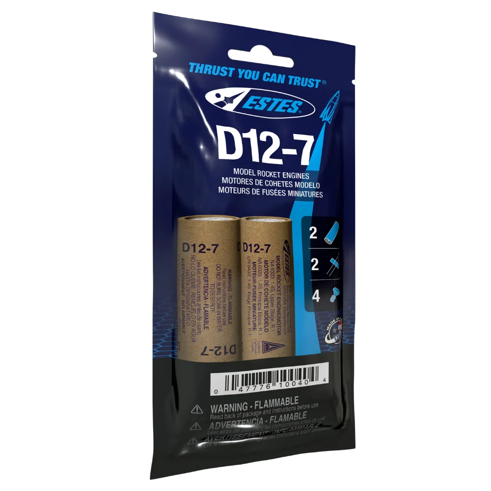 D12-7 Model Rocket Engine (2) - 10040
