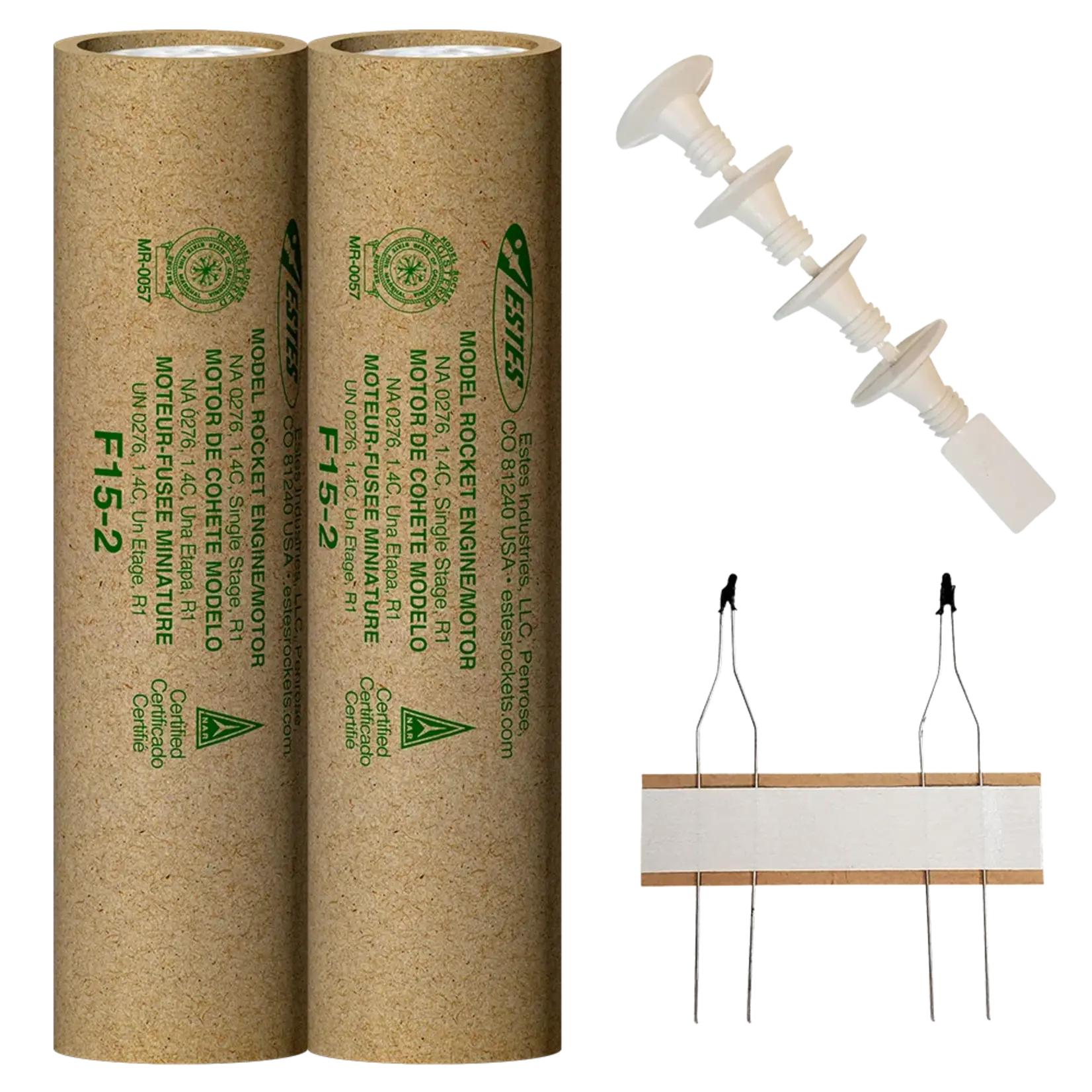 Estes F15-2 PSII Model Rocket Engine (2) - 10009