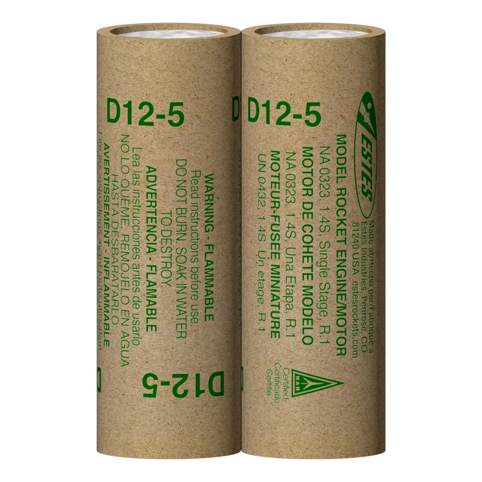 Estes D12-5 Model Rocket Engine (2) - 10028