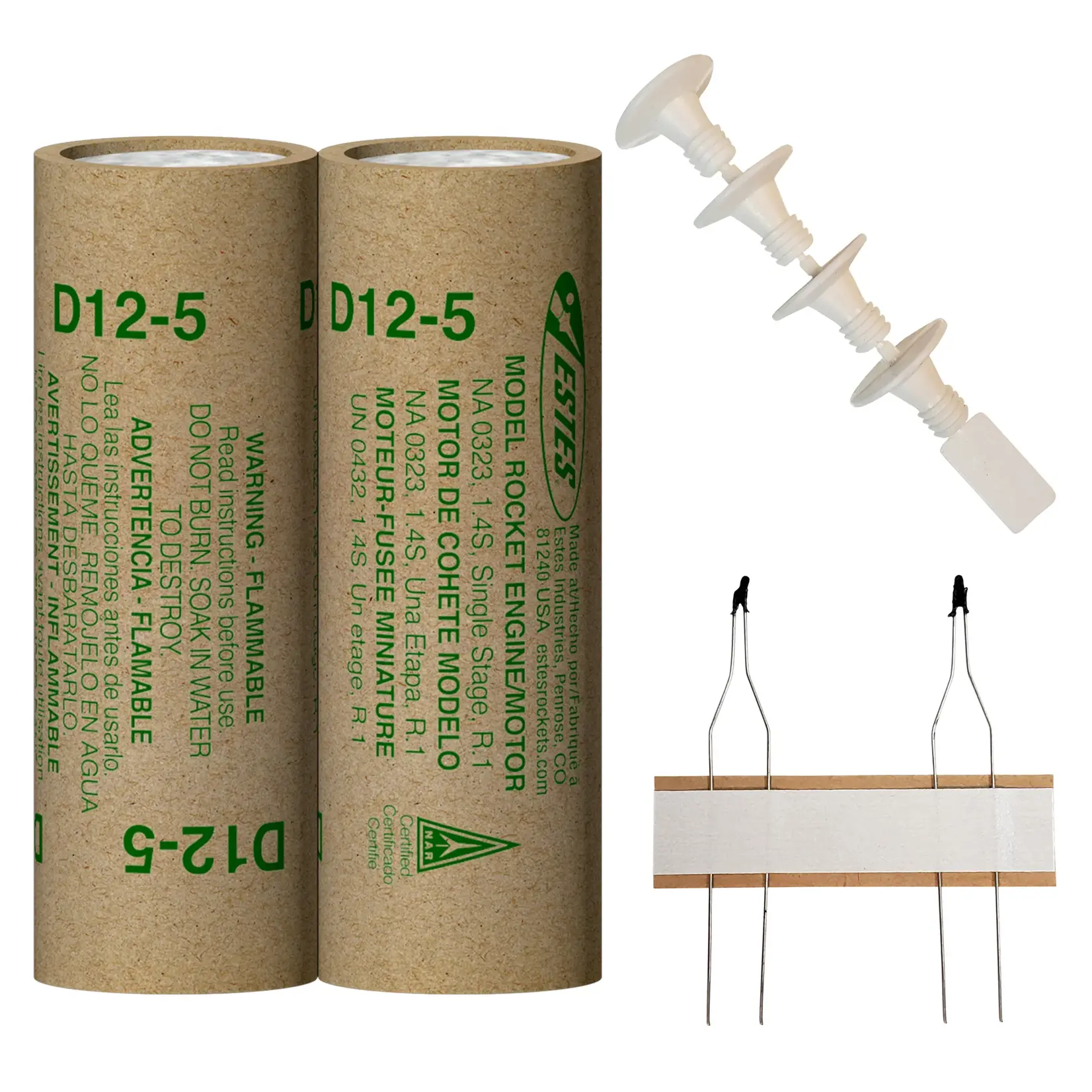Estes D12-5 Model Rocket Engine (2) - 10028