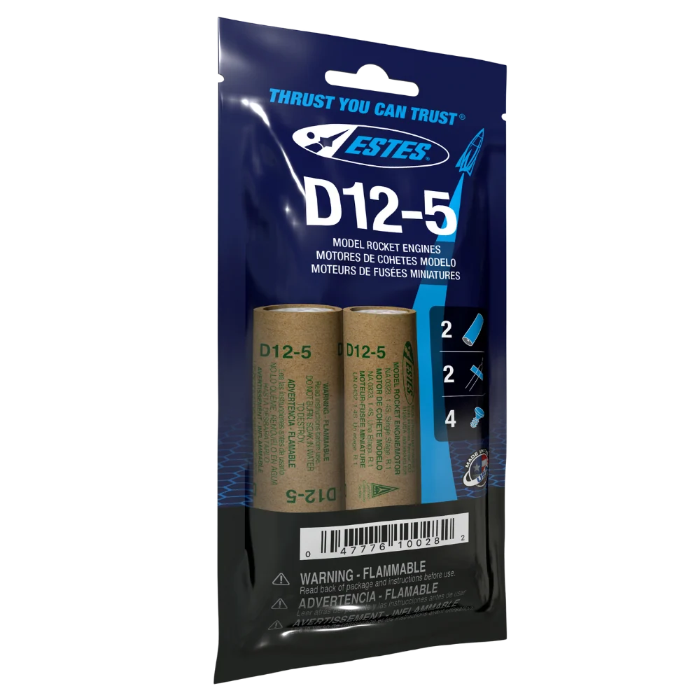 D12-5 Model Rocket Engine (2) - 10028
