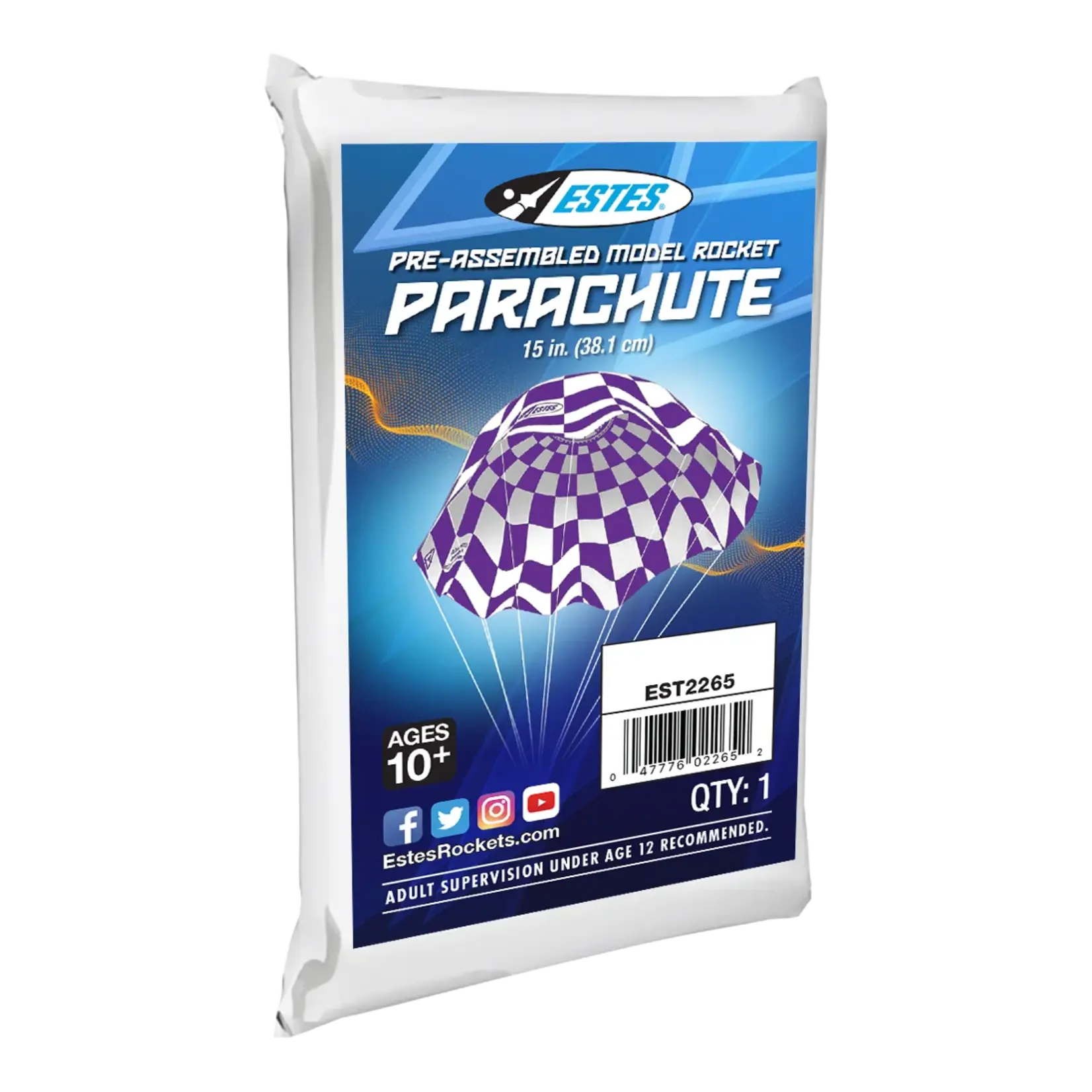 Estes 15 Inch Printed Parachute - 2265