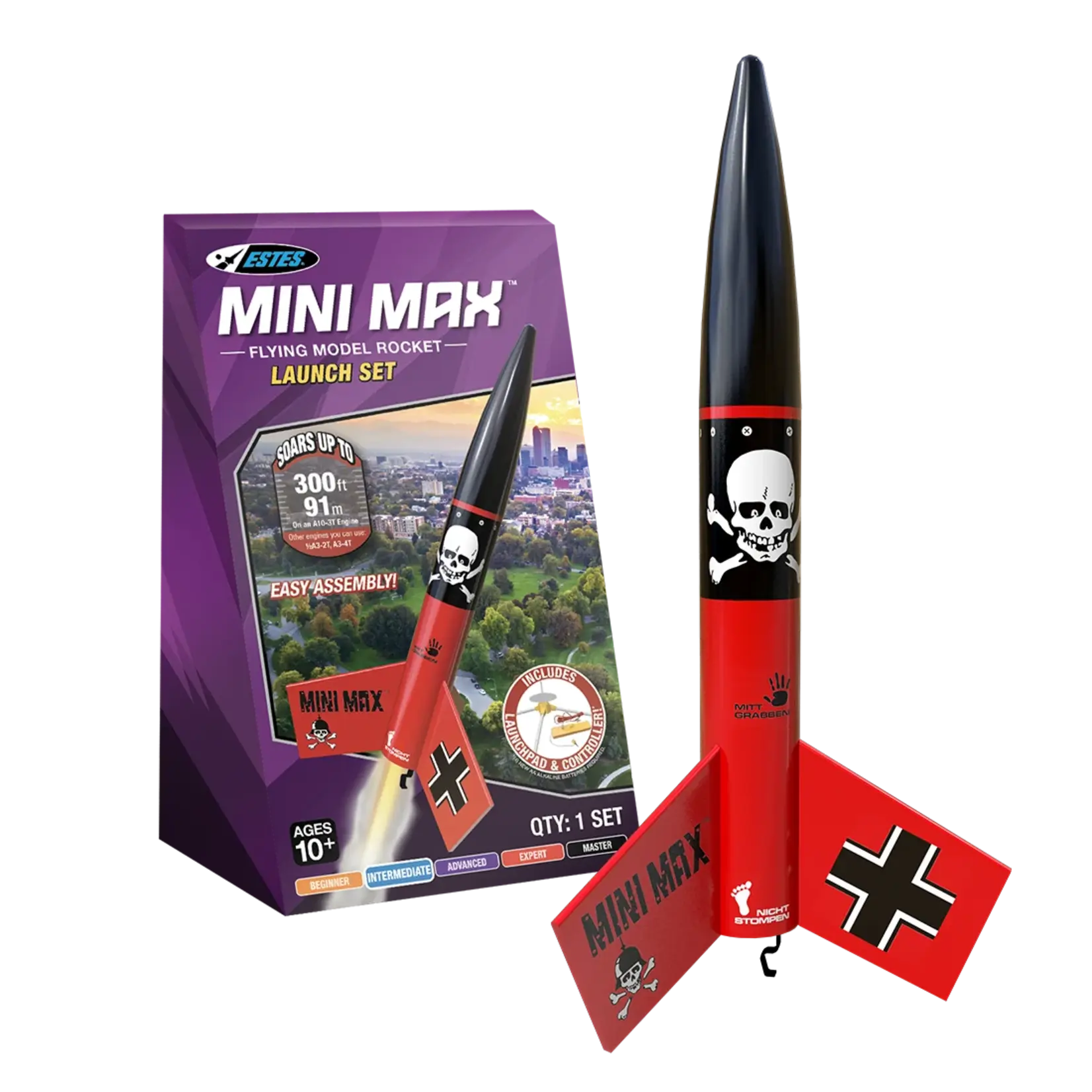 Estes Mini Der Red Max Launch Set  - 2445