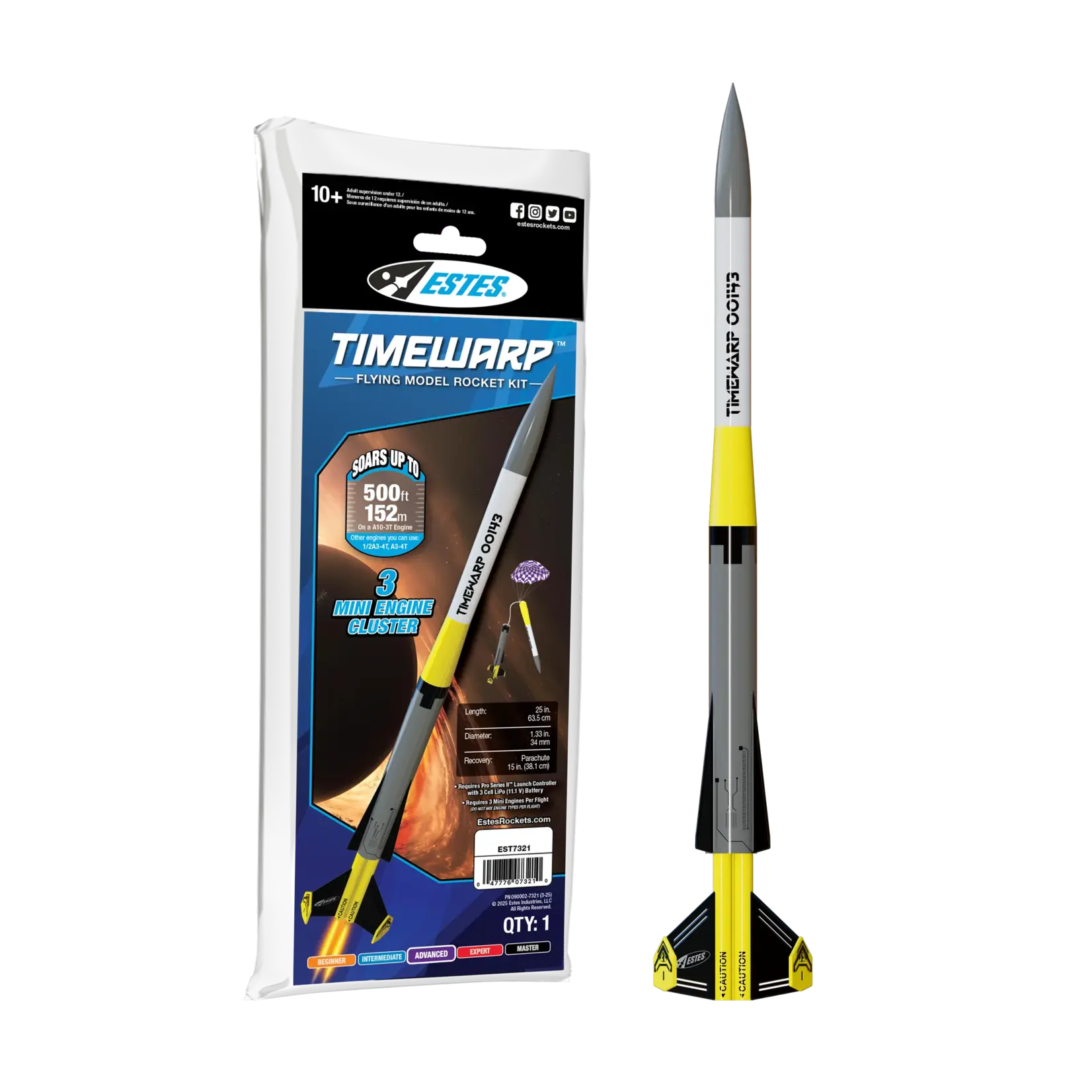 Estes TimeWarp Model Rocket - 7321