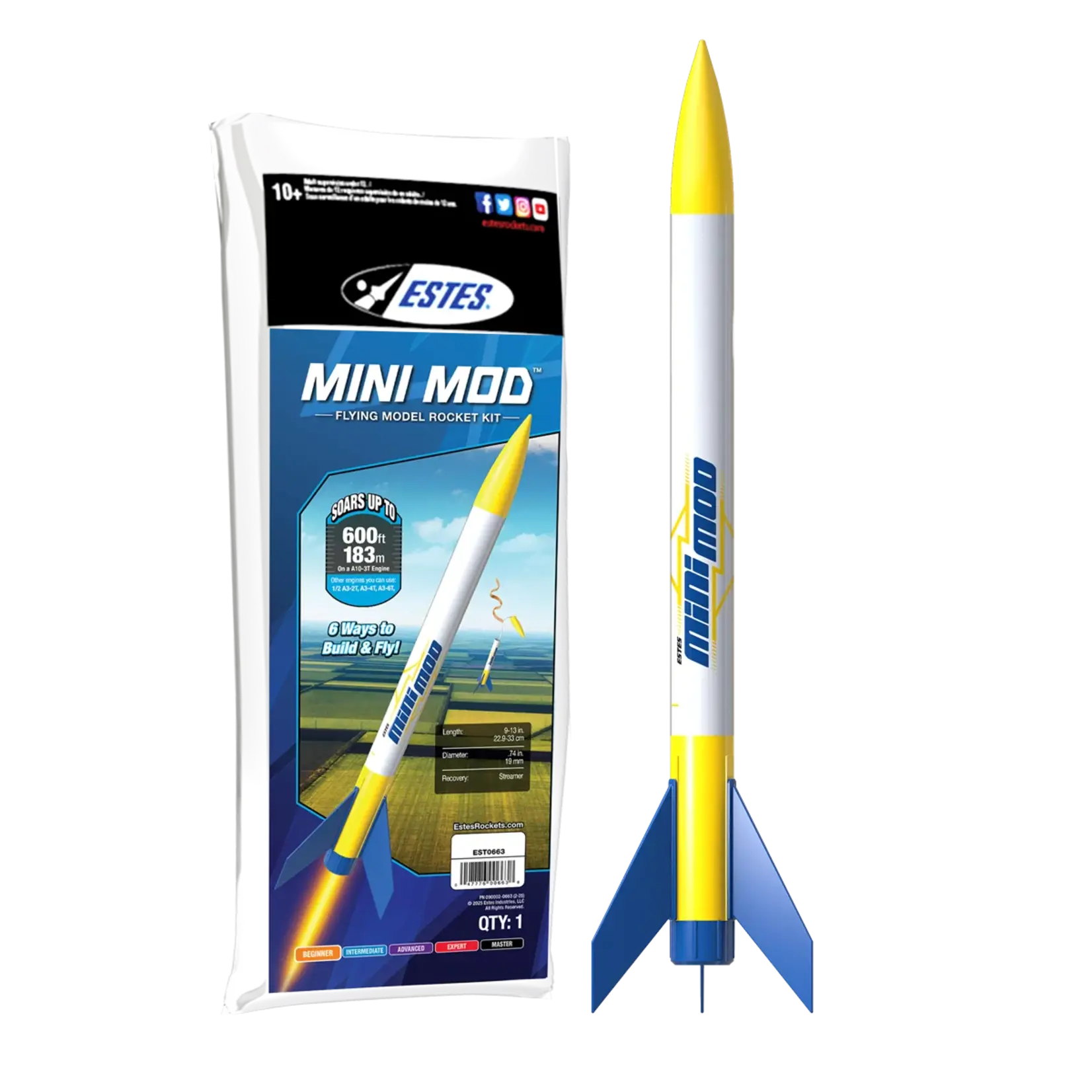 Estes Mini Mod Model Rocket - 0663