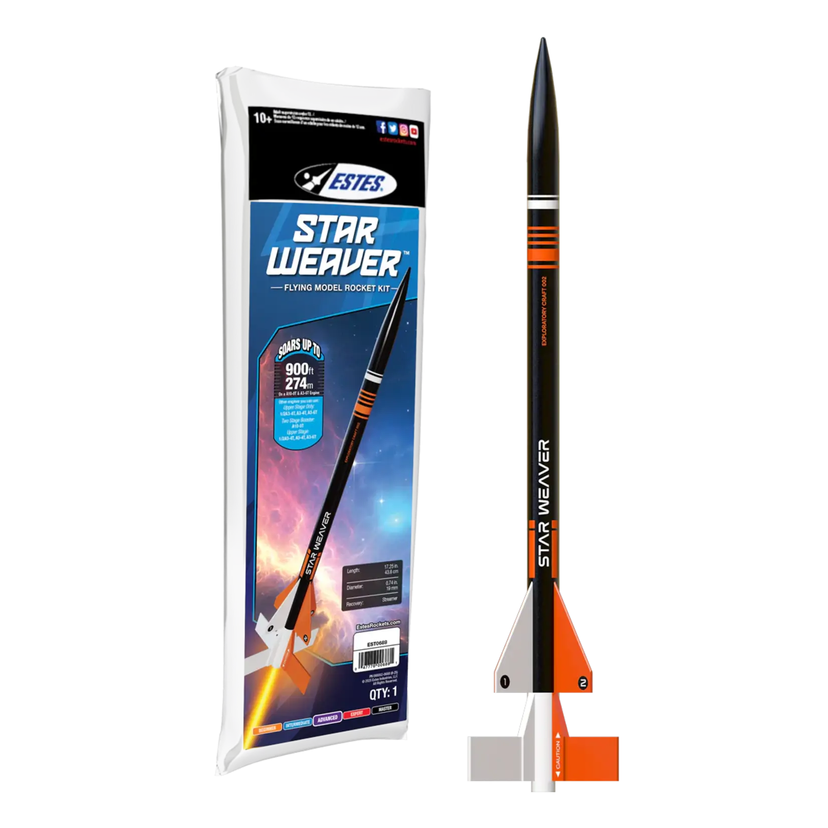 Estes Star Weaver Model Rocket - 0688