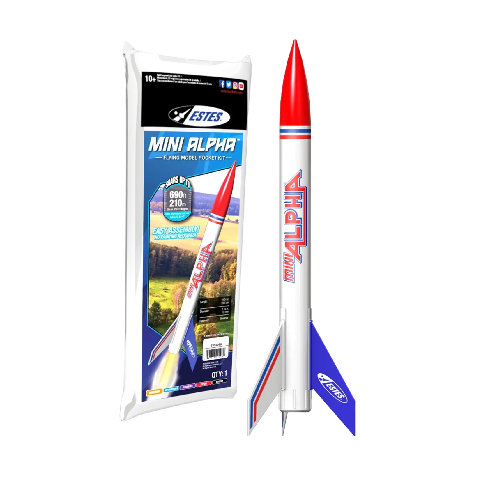 Estes Mini Alpha Model Rocket - 2098