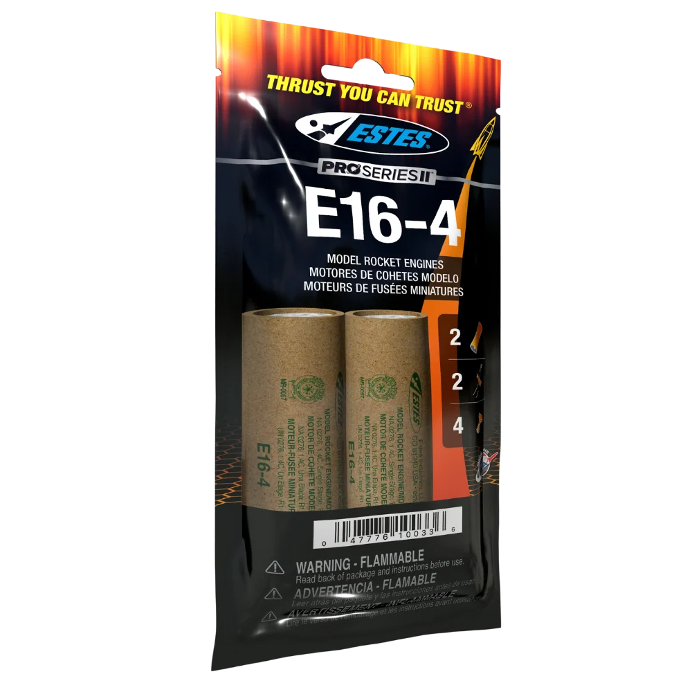 E16-4 PSII Model Rocket Engine (2) - 10033