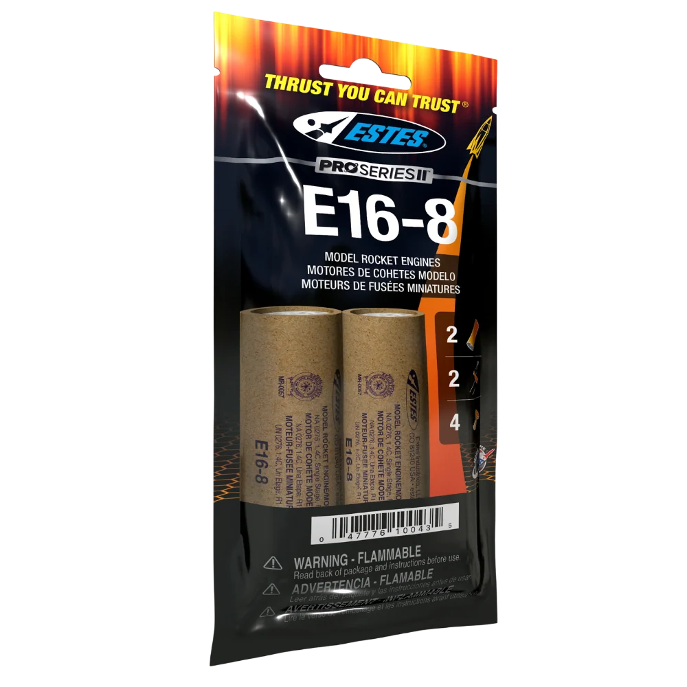 E16-8 PSII Model Rocket Engine (2) - 10043