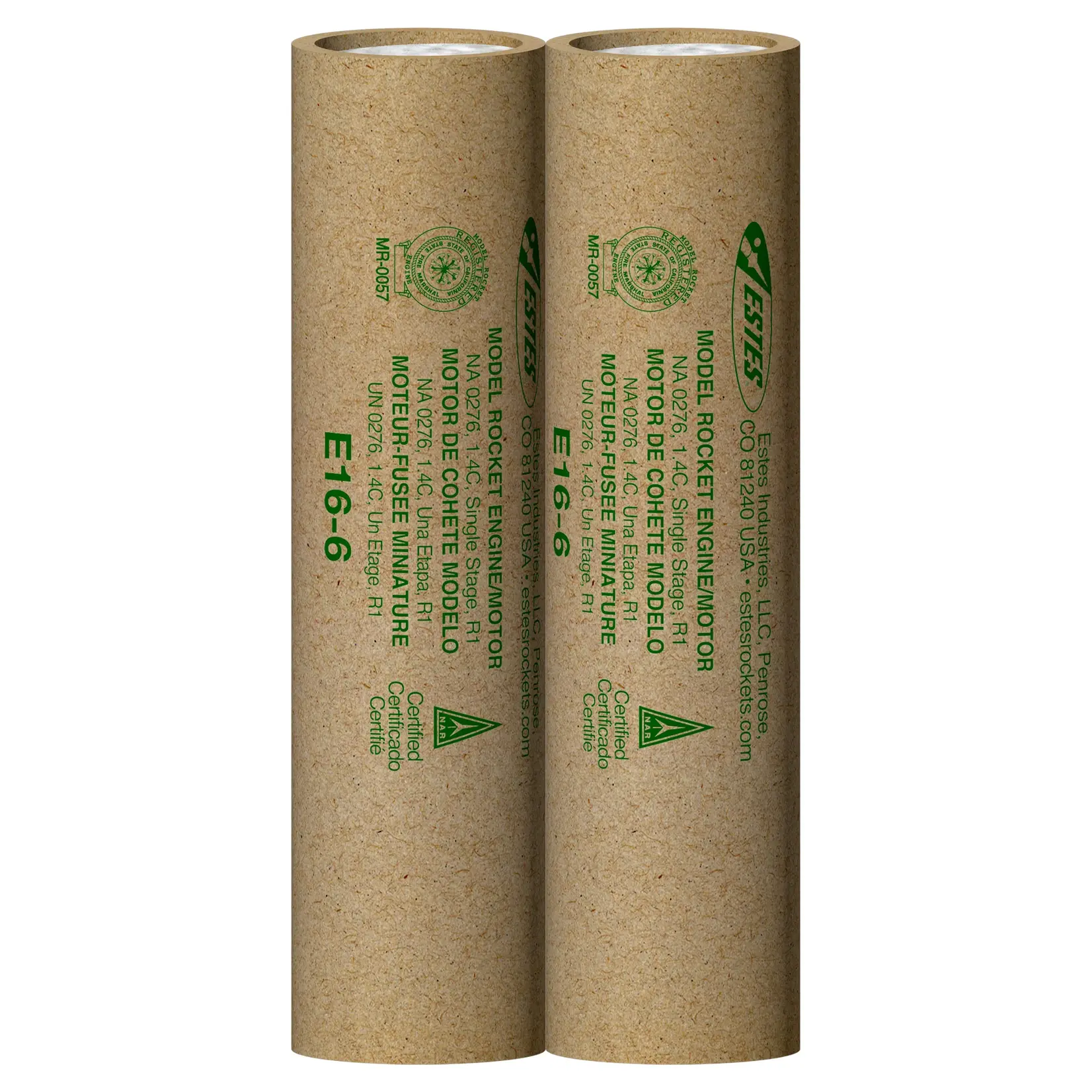 Estes E16-6 PSII Model Rocket Engine (2) - 10034