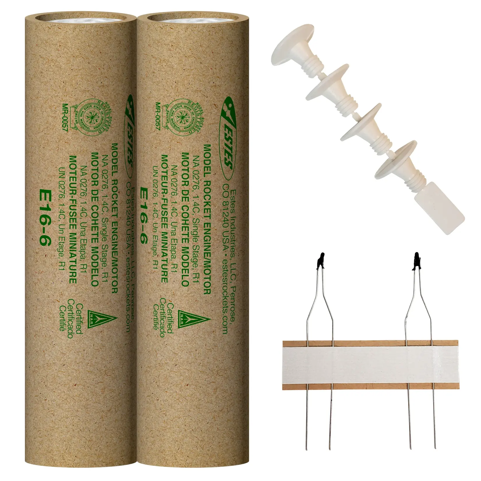 Estes E16-6 PSII Model Rocket Engine (2) - 10034