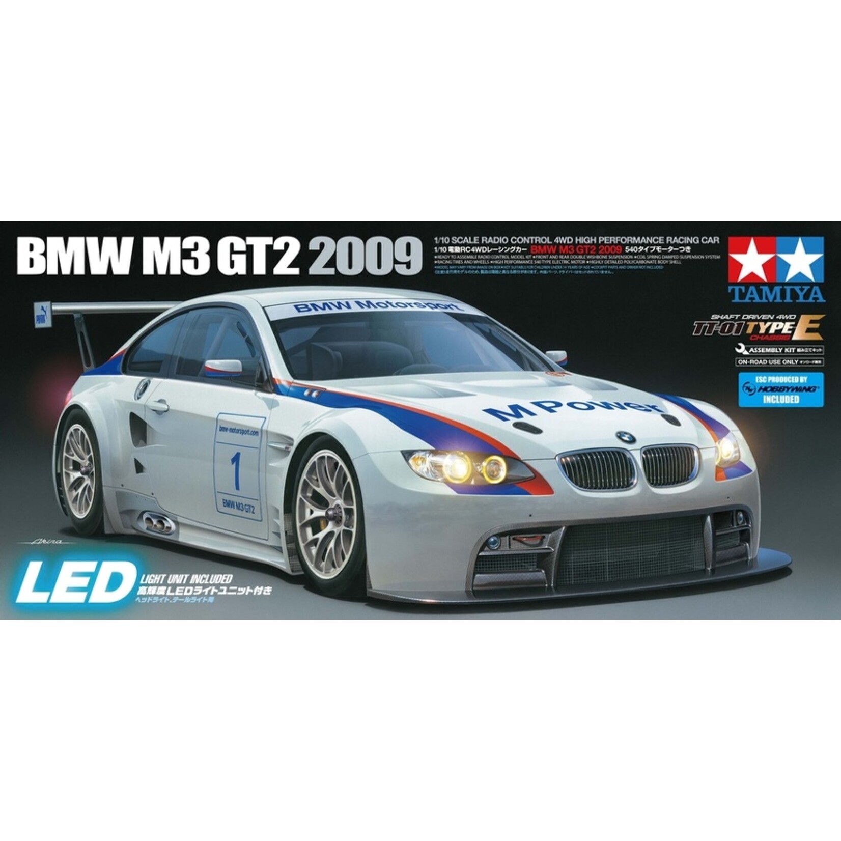 Tamiya 58449 - 1/10 BMW M3 GT2 2009 TT01E