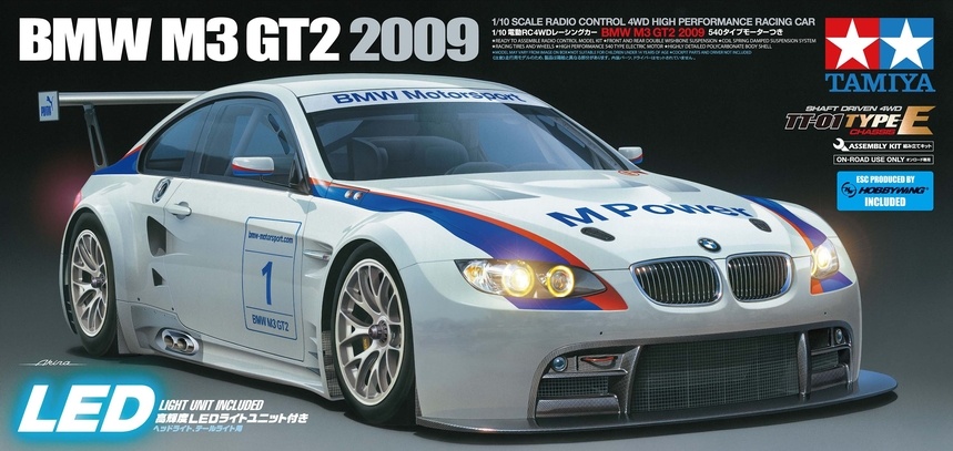 58449 - 1/10 BMW M3 GT2 2009 TT01E
