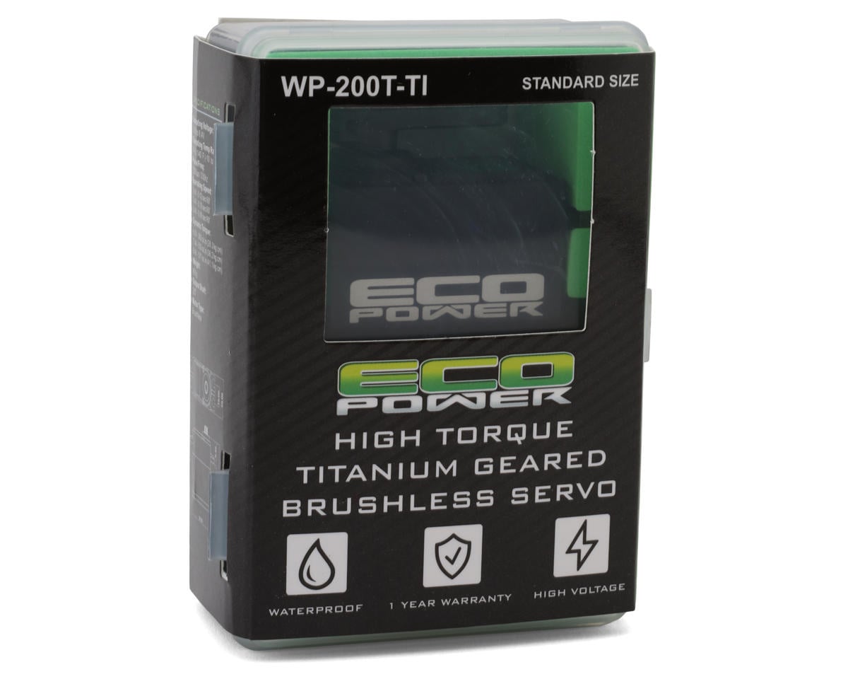 ECP-200T-TI - EcoPower WP200T Waterproof High Torque Titanium Gear Brushless Servo